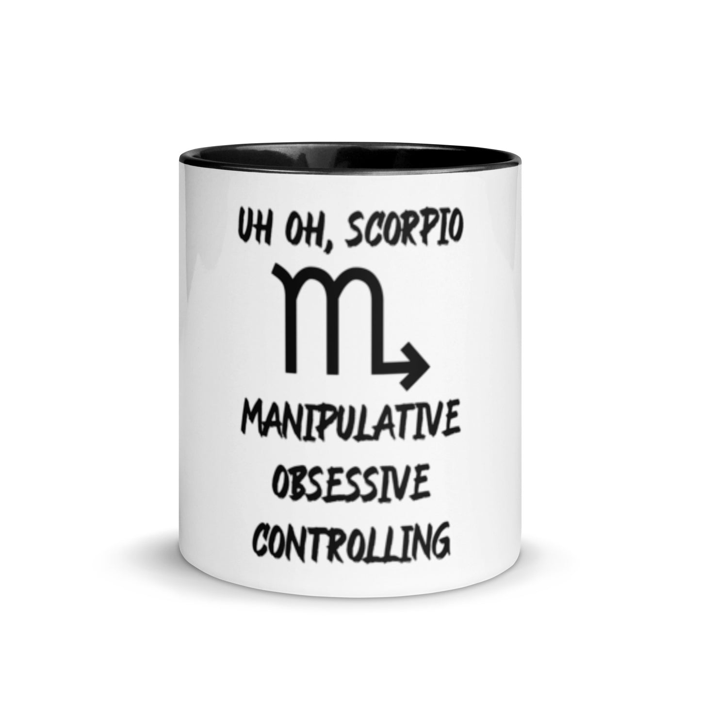 “Uh Oh, Scorpio” Mug With Color Inside