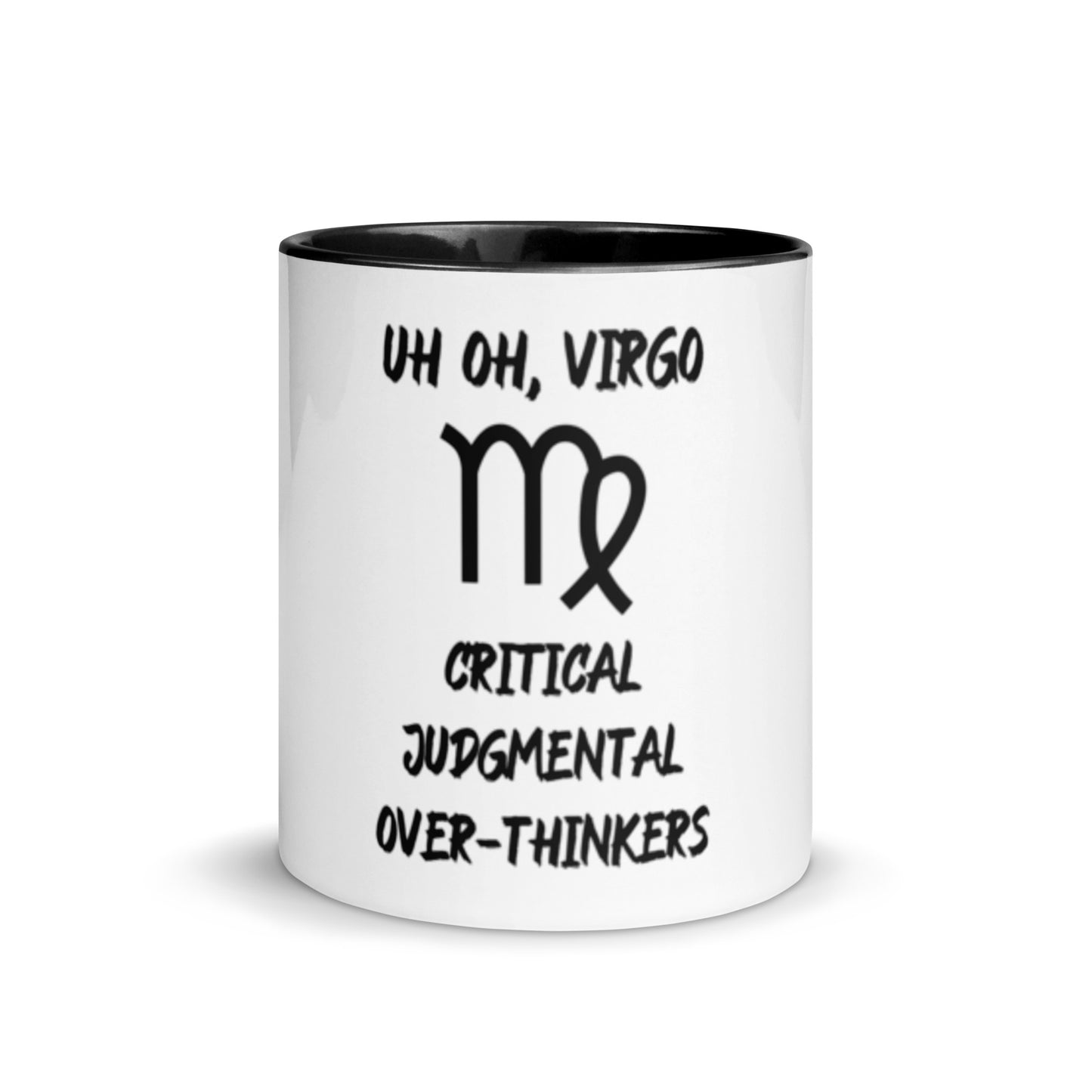 “Uh Oh, Virgo” Mug With Color Inside