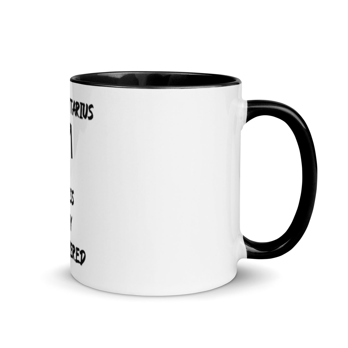 “Uh Oh, Sagittarius” Mug With Color Inside