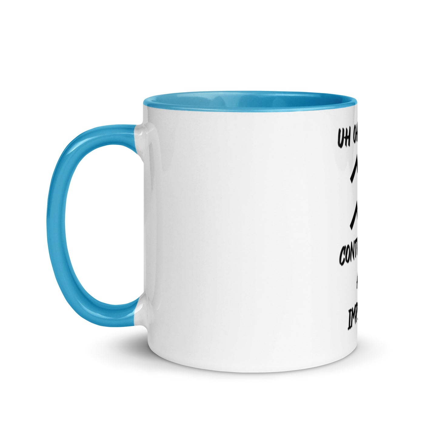 “Uh Oh, Aquarius” Mug With Color Inside