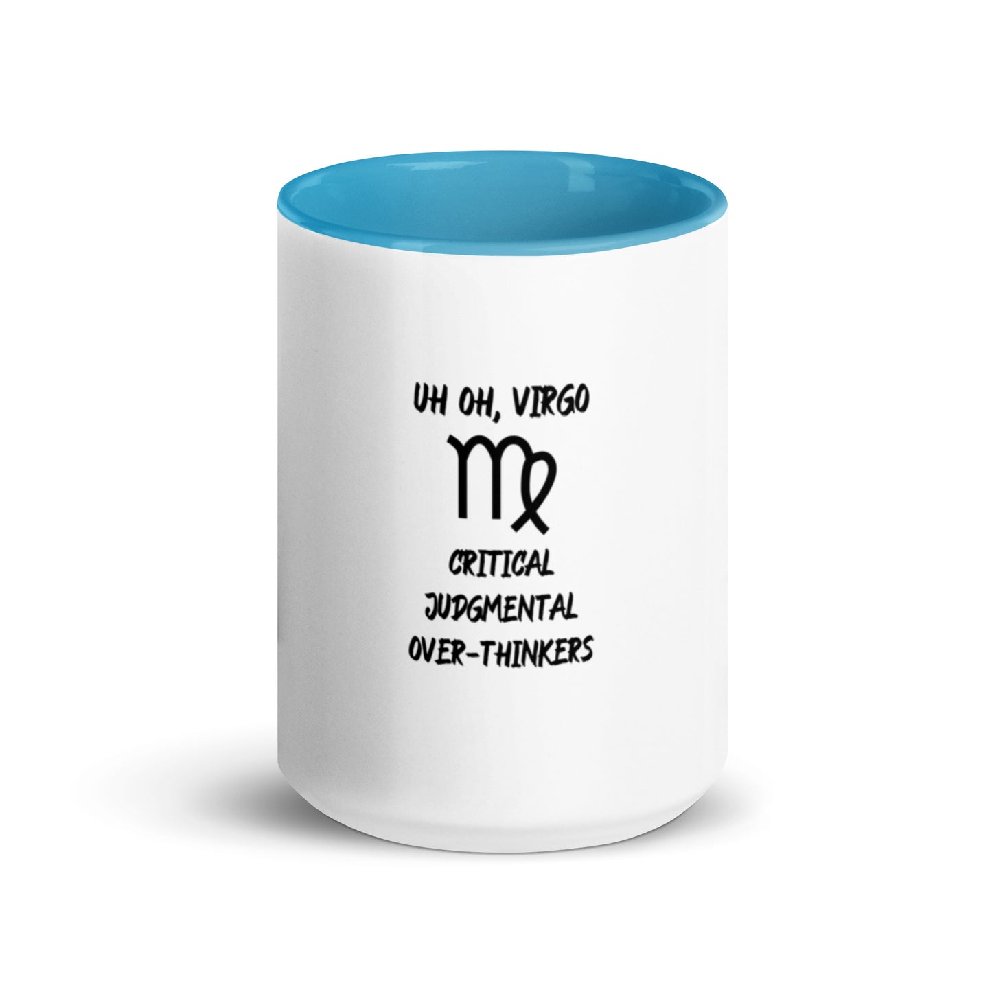 “Uh Oh, Virgo” Mug With Color Inside