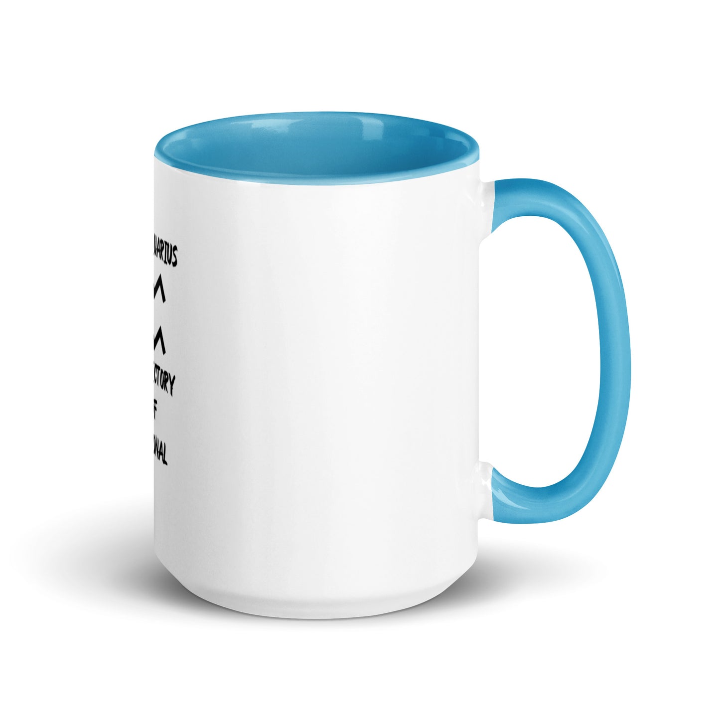“Uh Oh, Aquarius” Mug With Color Inside