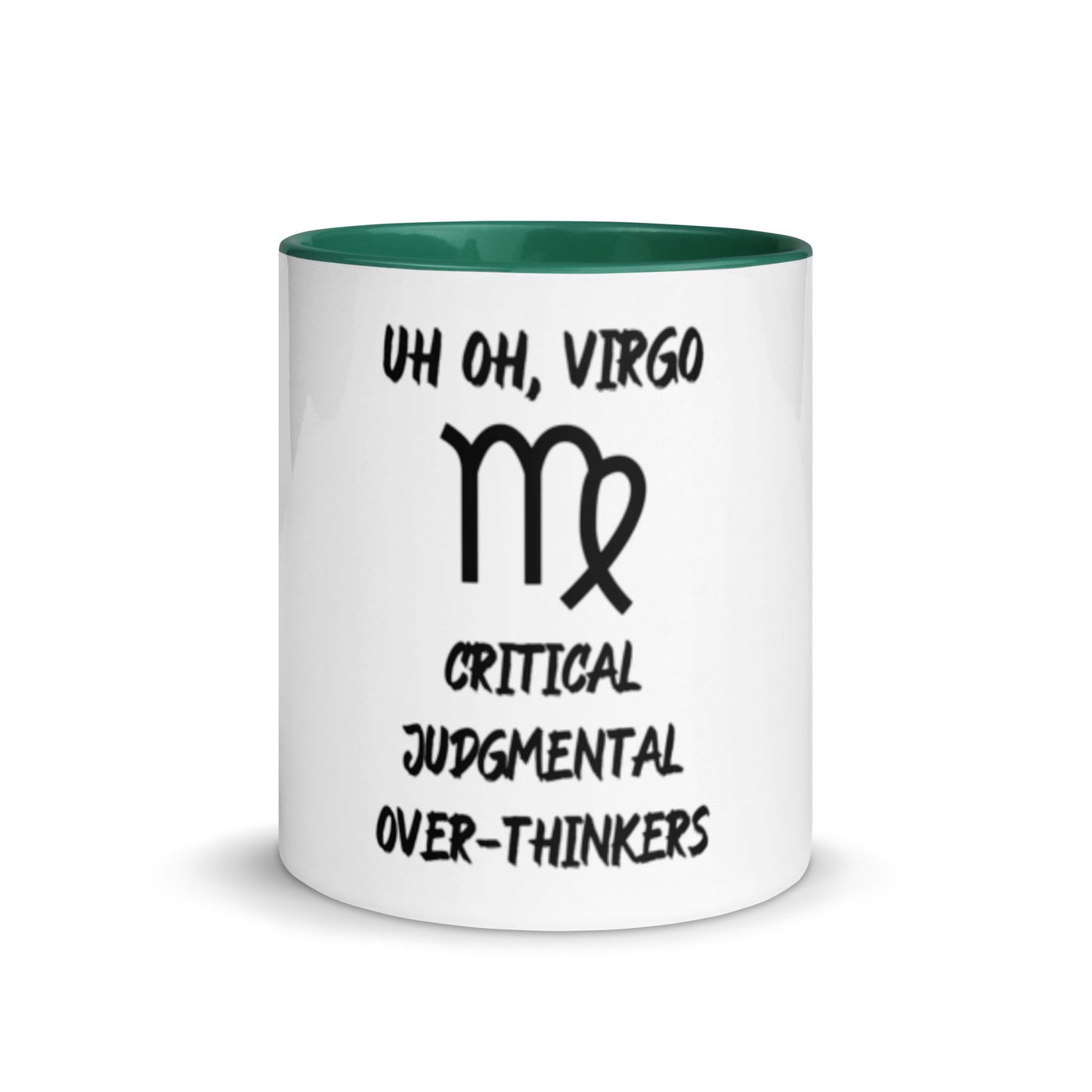“Uh Oh, Virgo” Mug With Color Inside
