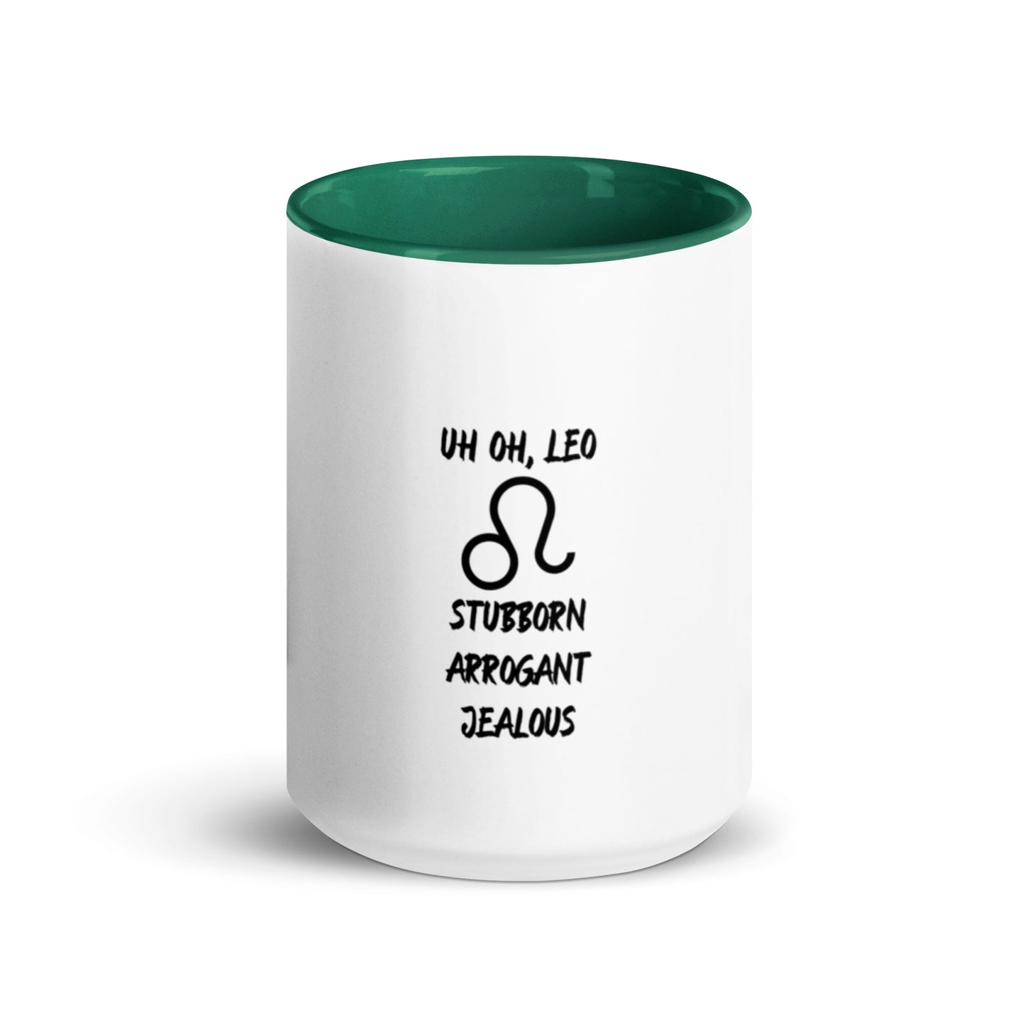 “Uh Oh, Leo” Mug With Color Inside