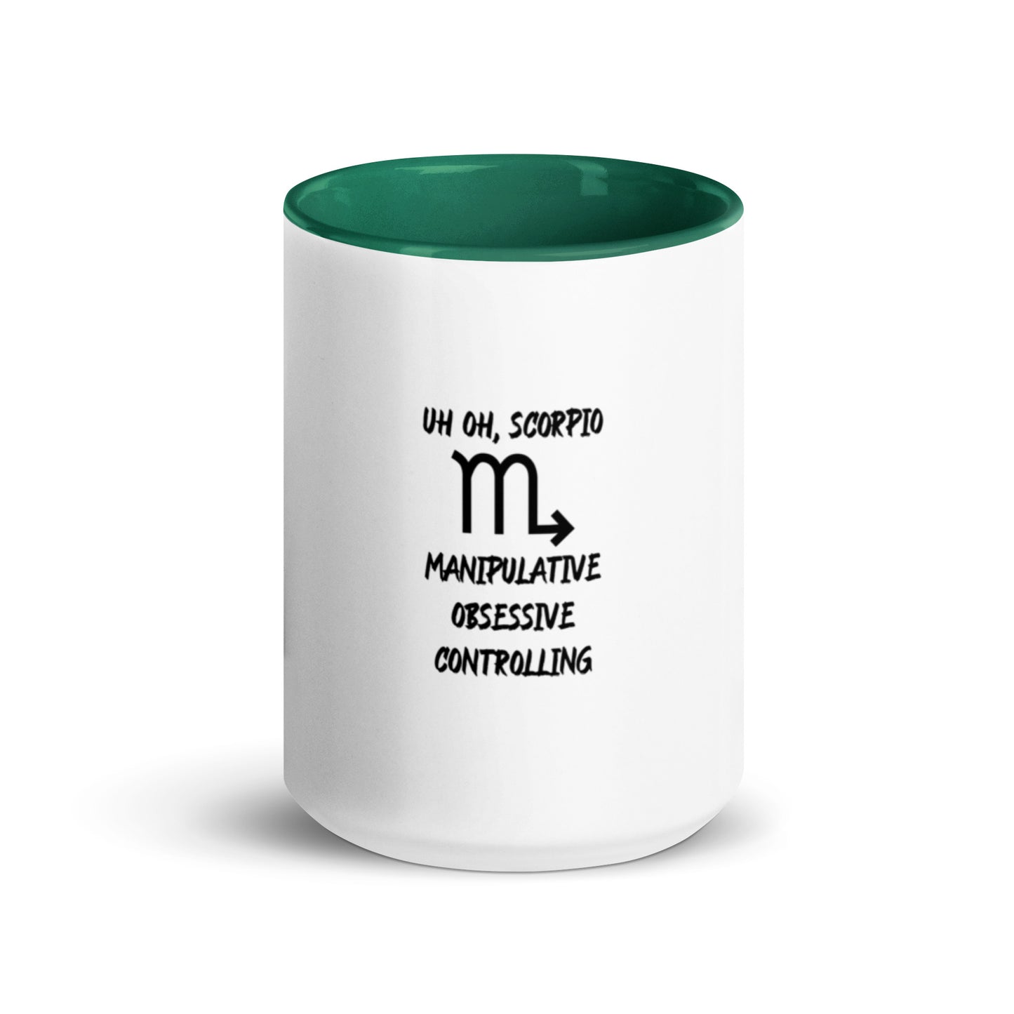 “Uh Oh, Scorpio” Mug With Color Inside