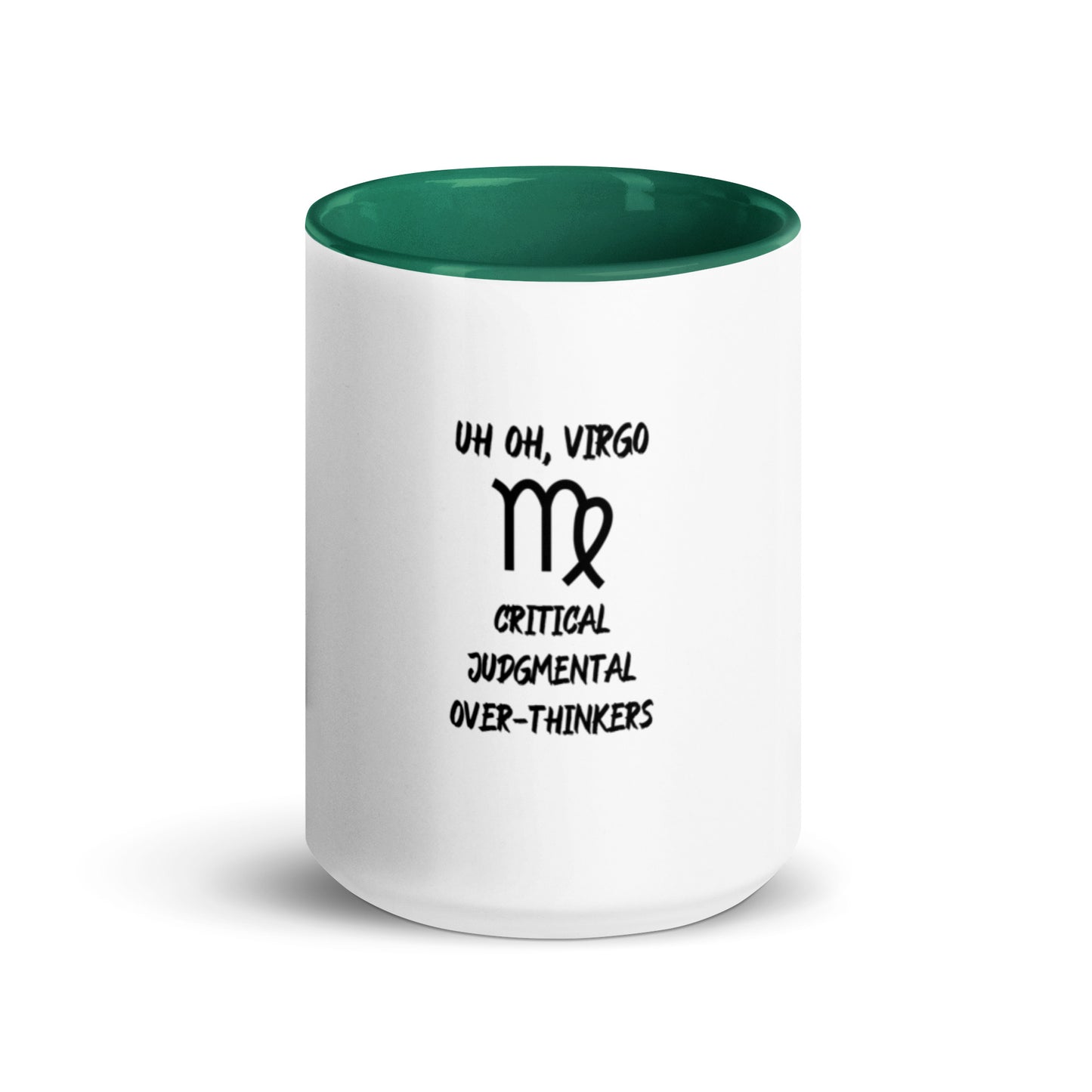 “Uh Oh, Virgo” Mug With Color Inside
