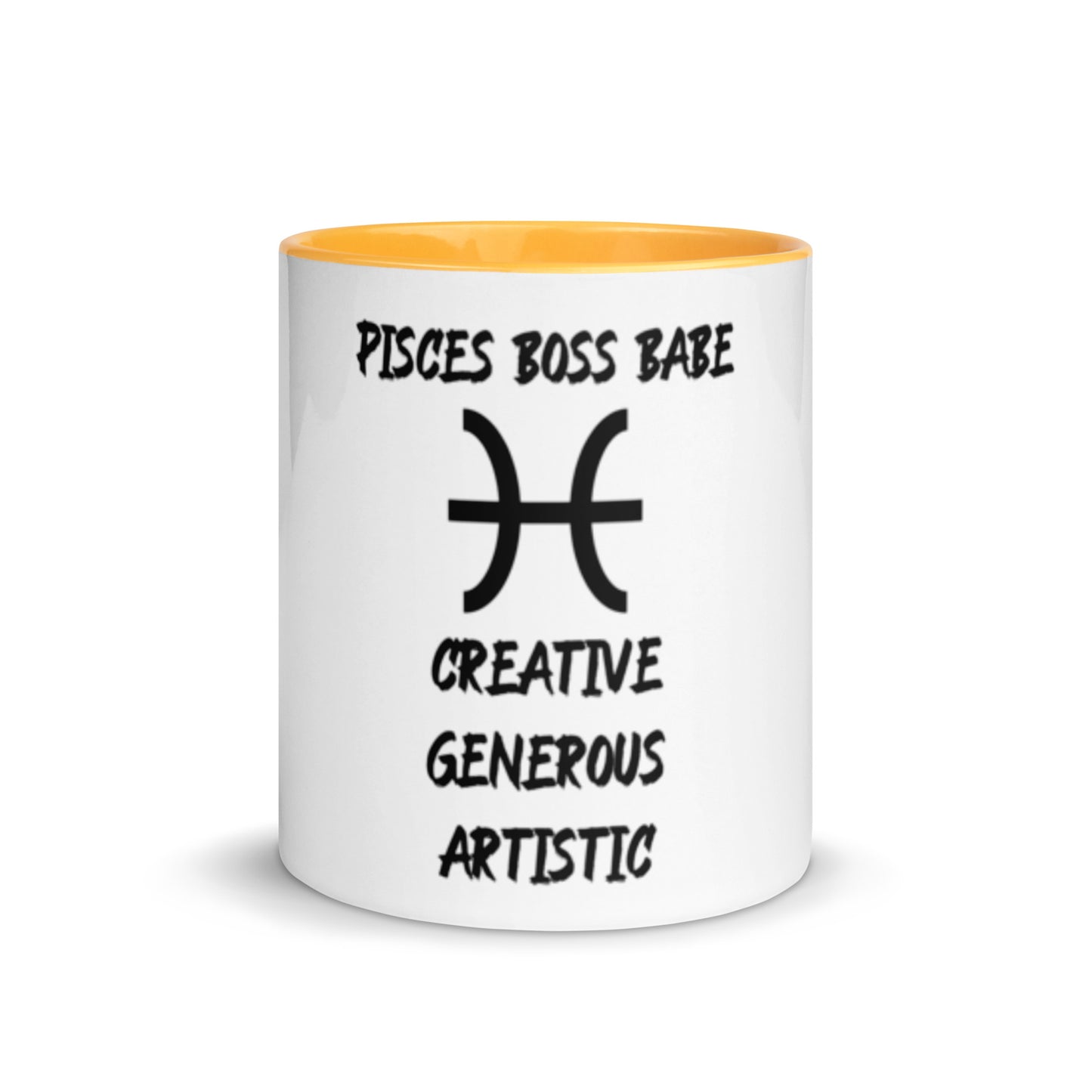“Pisces Boss Babe” Mug With Color Inside
