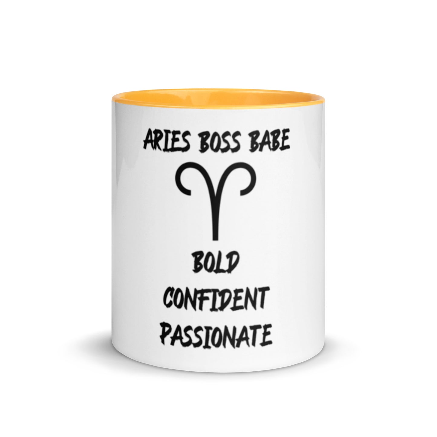“Aries Boss Babe” Mug With Color Inside