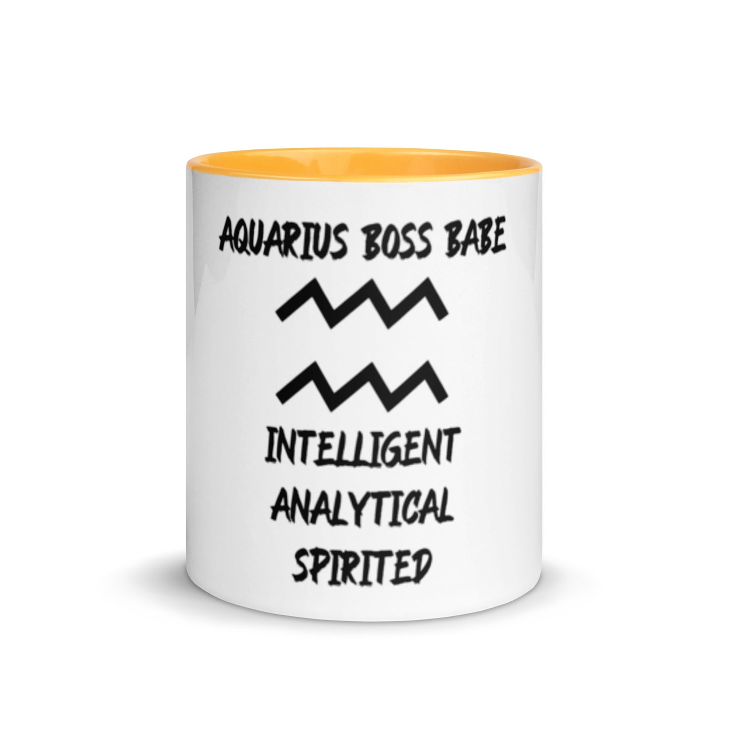 “Aquarius Boss Babe” Mug With Color Inside