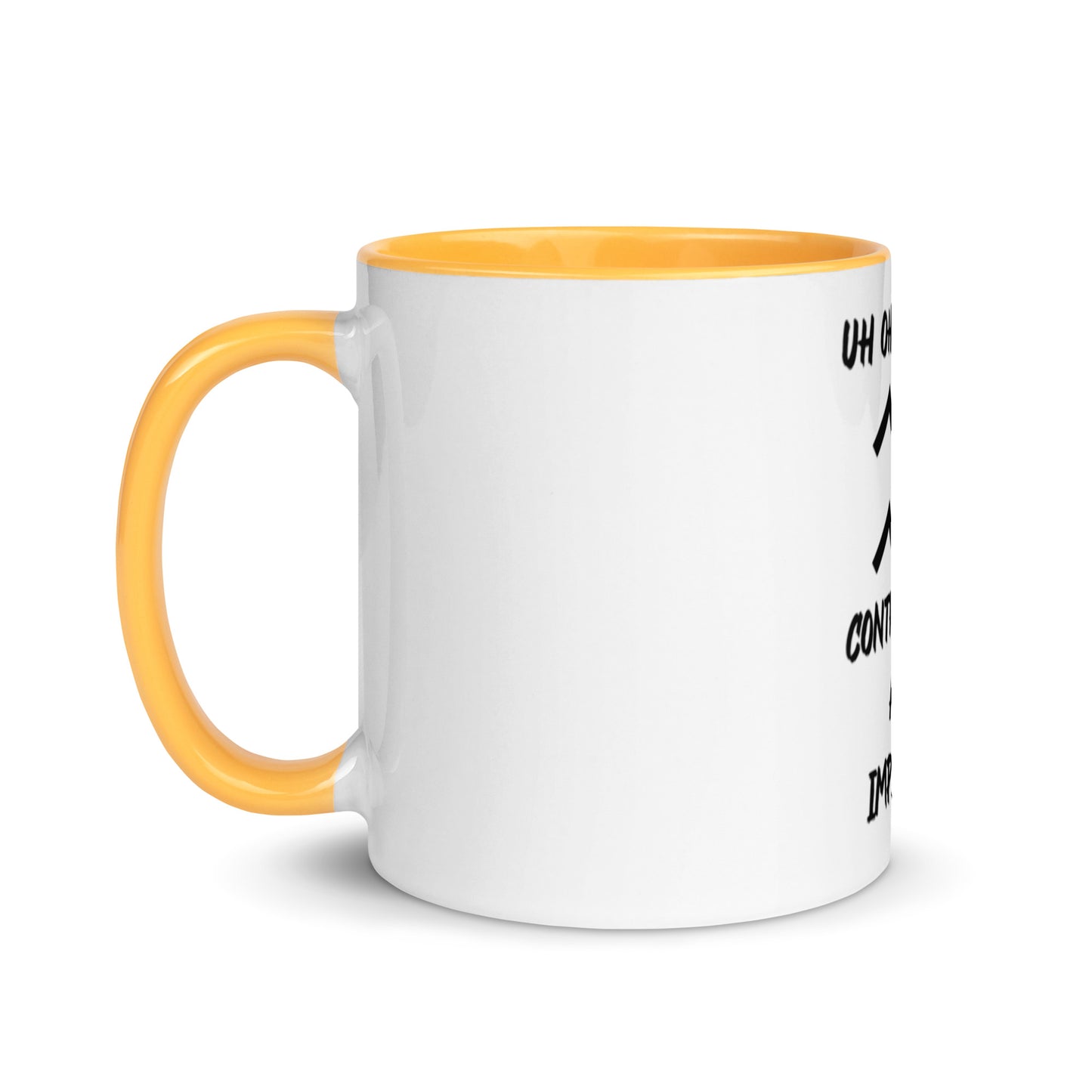 “Uh Oh, Aquarius” Mug With Color Inside