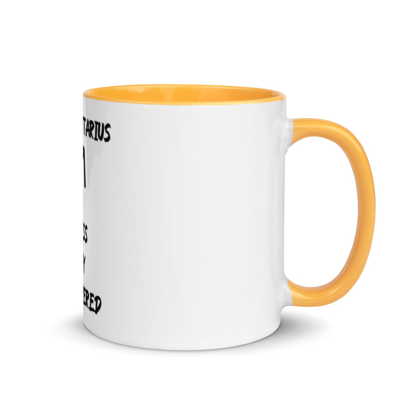 “Uh Oh, Sagittarius” Mug With Color Inside