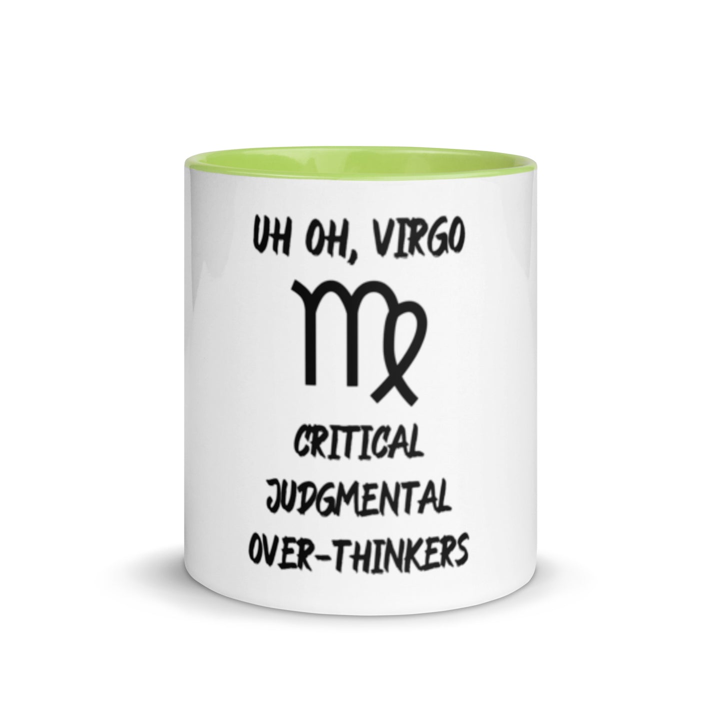 “Uh Oh, Virgo” Mug With Color Inside