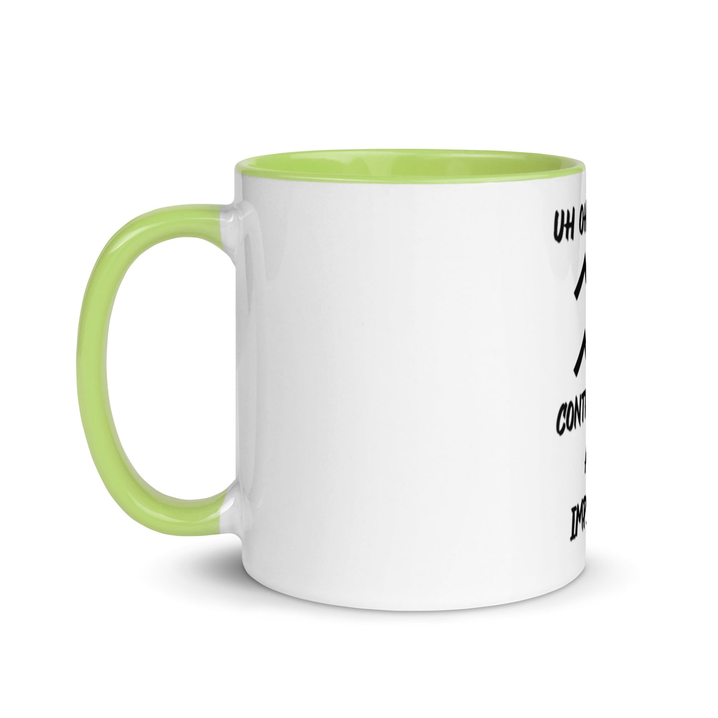 “Uh Oh, Aquarius” Mug With Color Inside