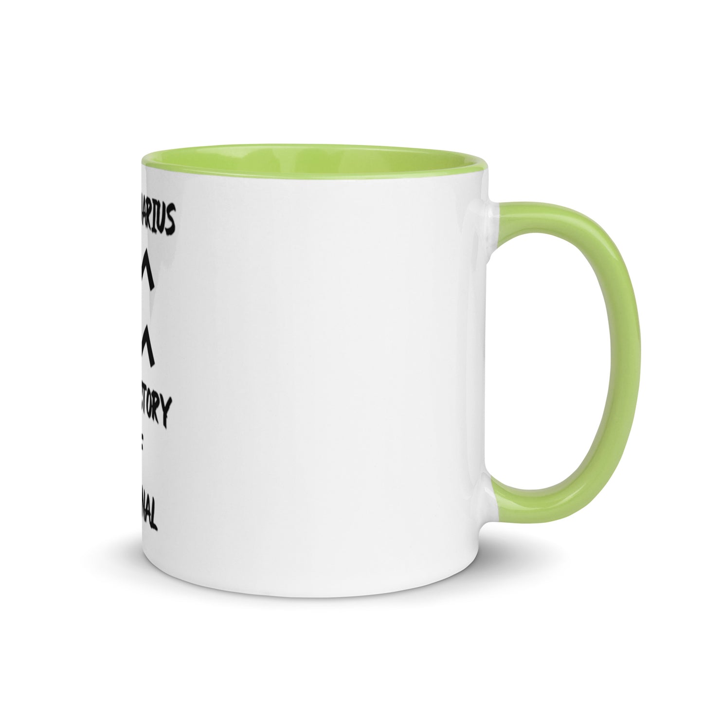 “Uh Oh, Aquarius” Mug With Color Inside