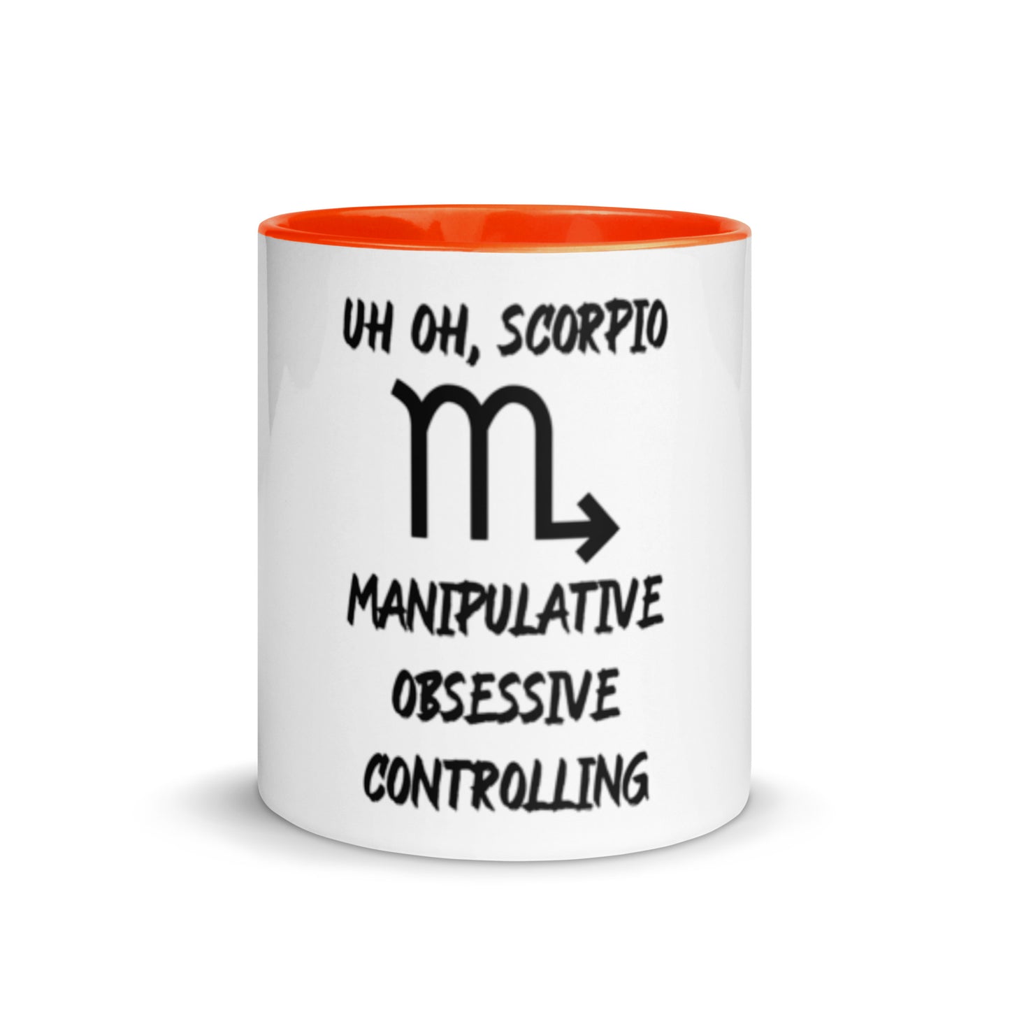 “Uh Oh, Scorpio” Mug With Color Inside