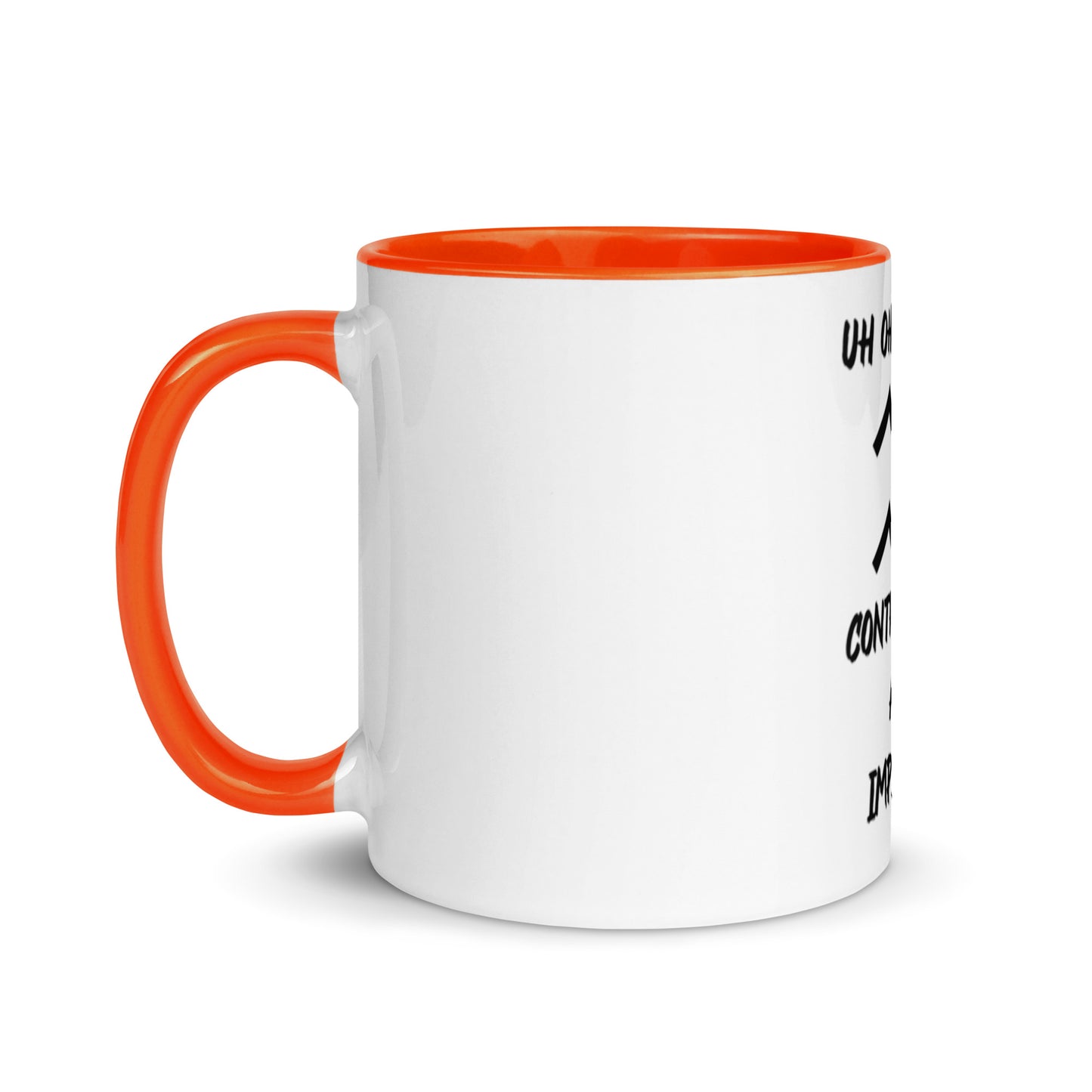 “Uh Oh, Aquarius” Mug With Color Inside