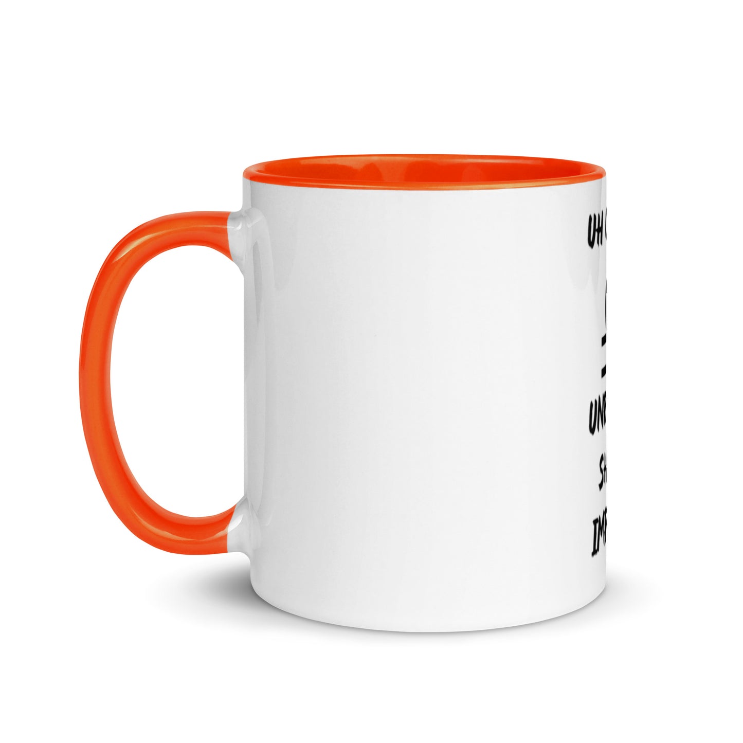 “Uh Oh, Libra” Mug With Color Inside