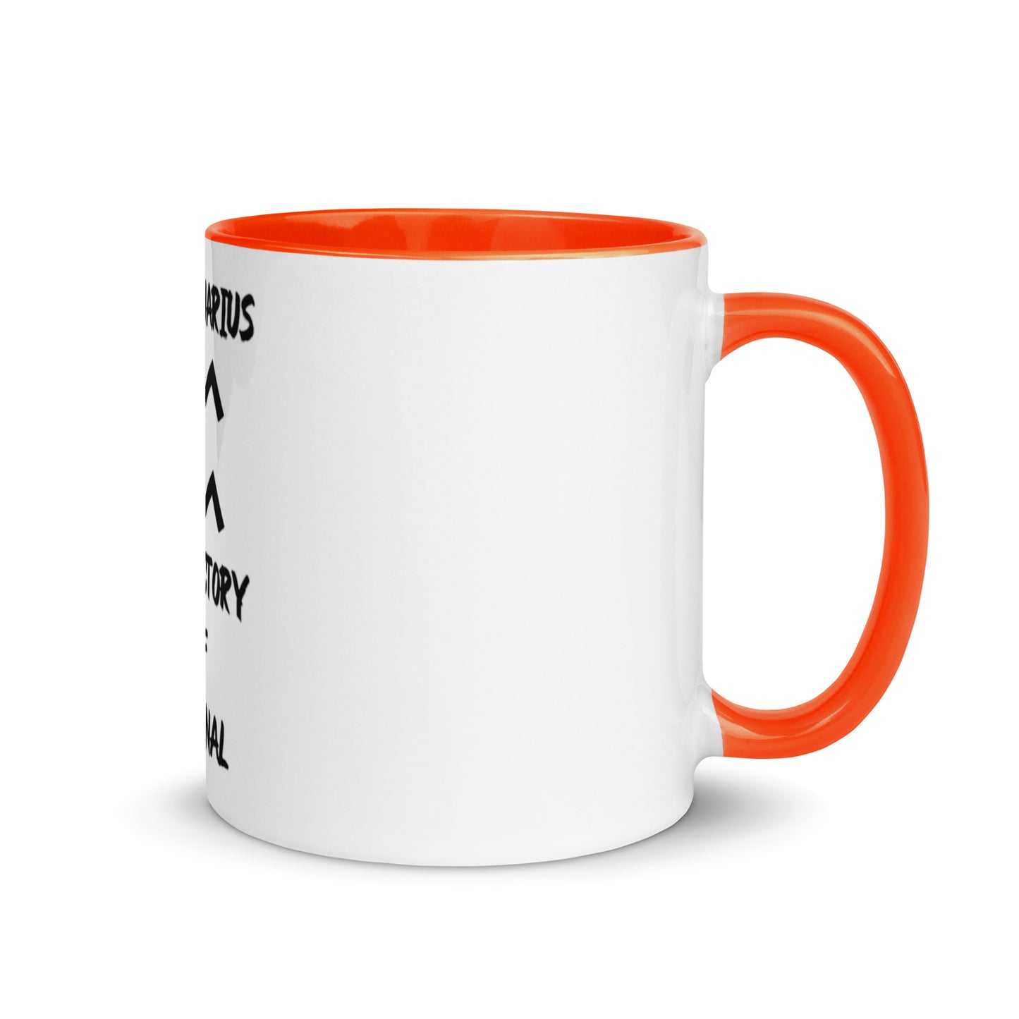 “Uh Oh, Aquarius” Mug With Color Inside