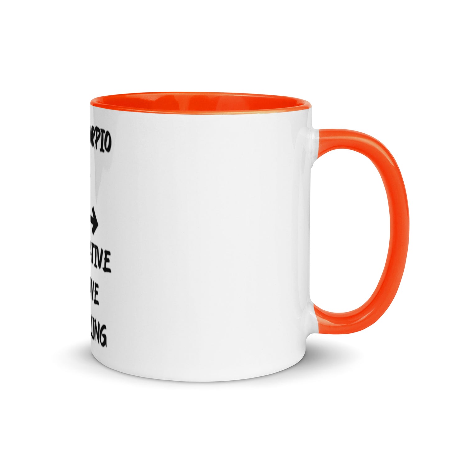 “Uh Oh, Scorpio” Mug With Color Inside
