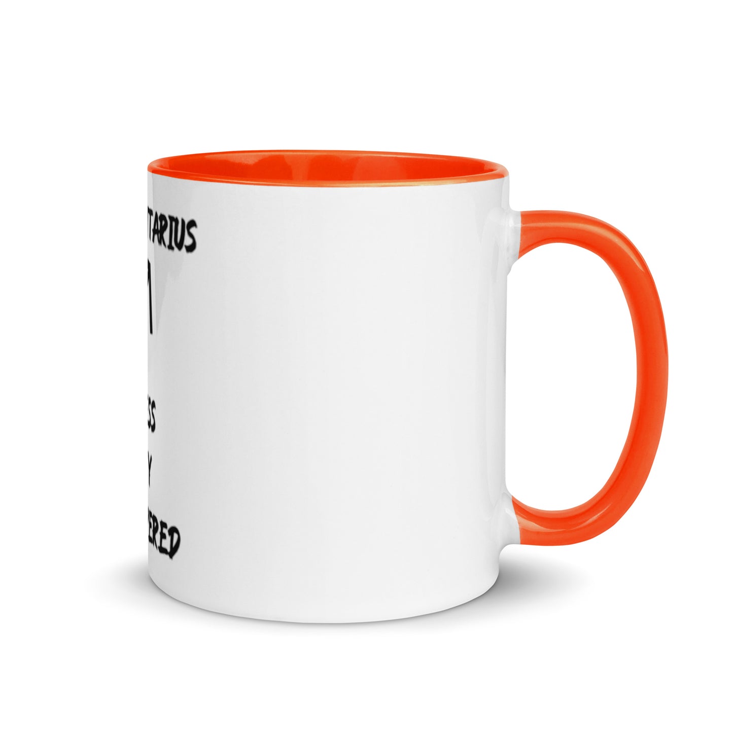 “Uh Oh, Sagittarius” Mug With Color Inside