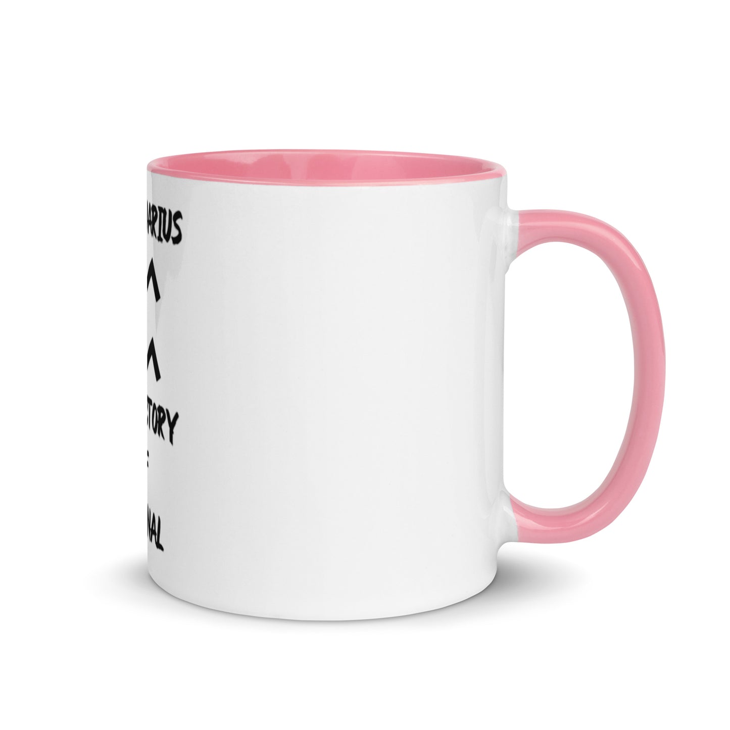 “Uh Oh, Aquarius” Mug With Color Inside