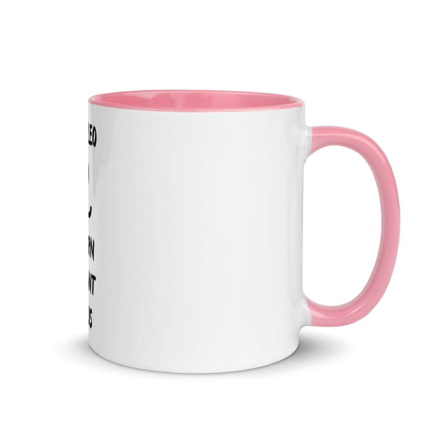 “Uh Oh, Leo” Mug With Color Inside