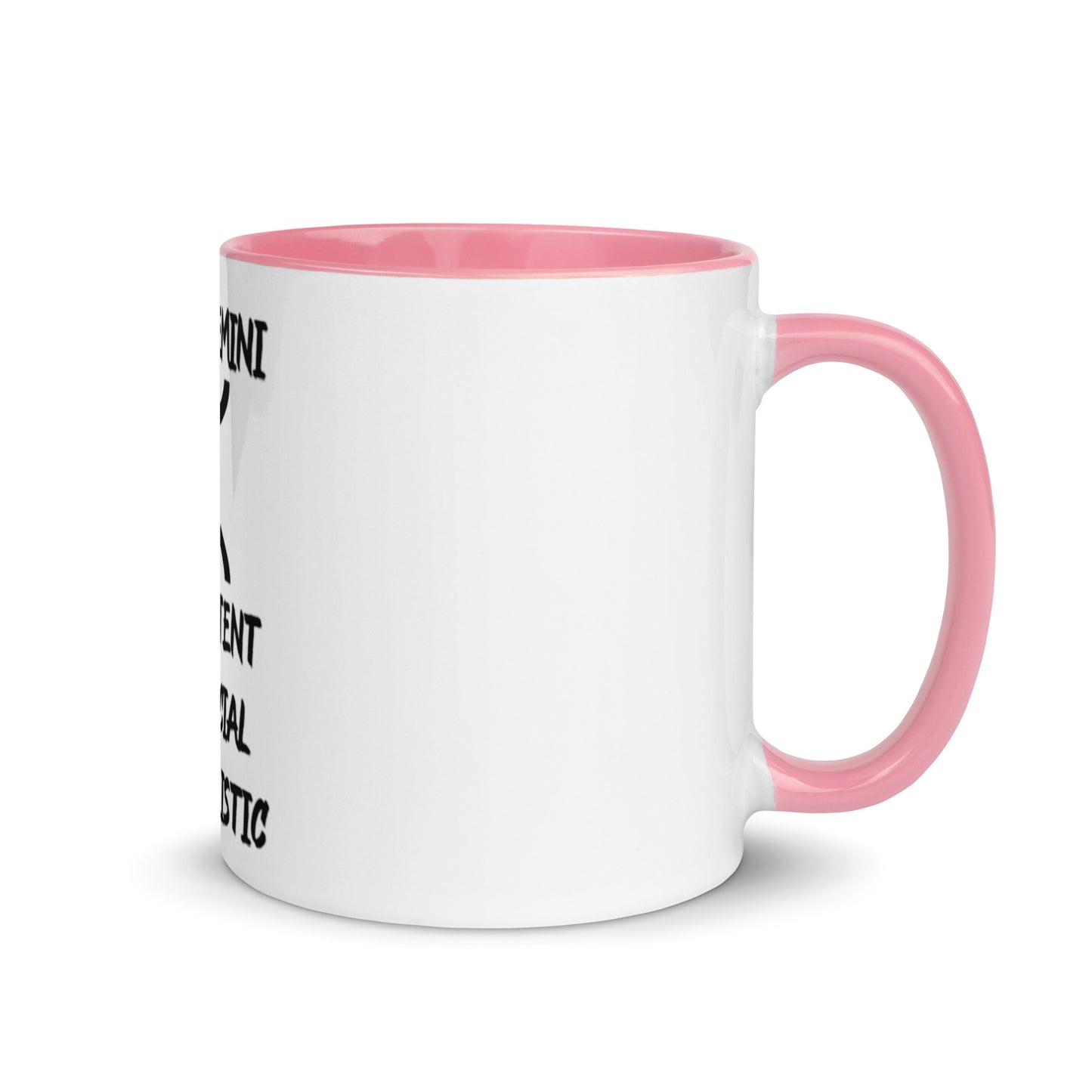 “Uh Oh, Gemini” Mug With Color Inside