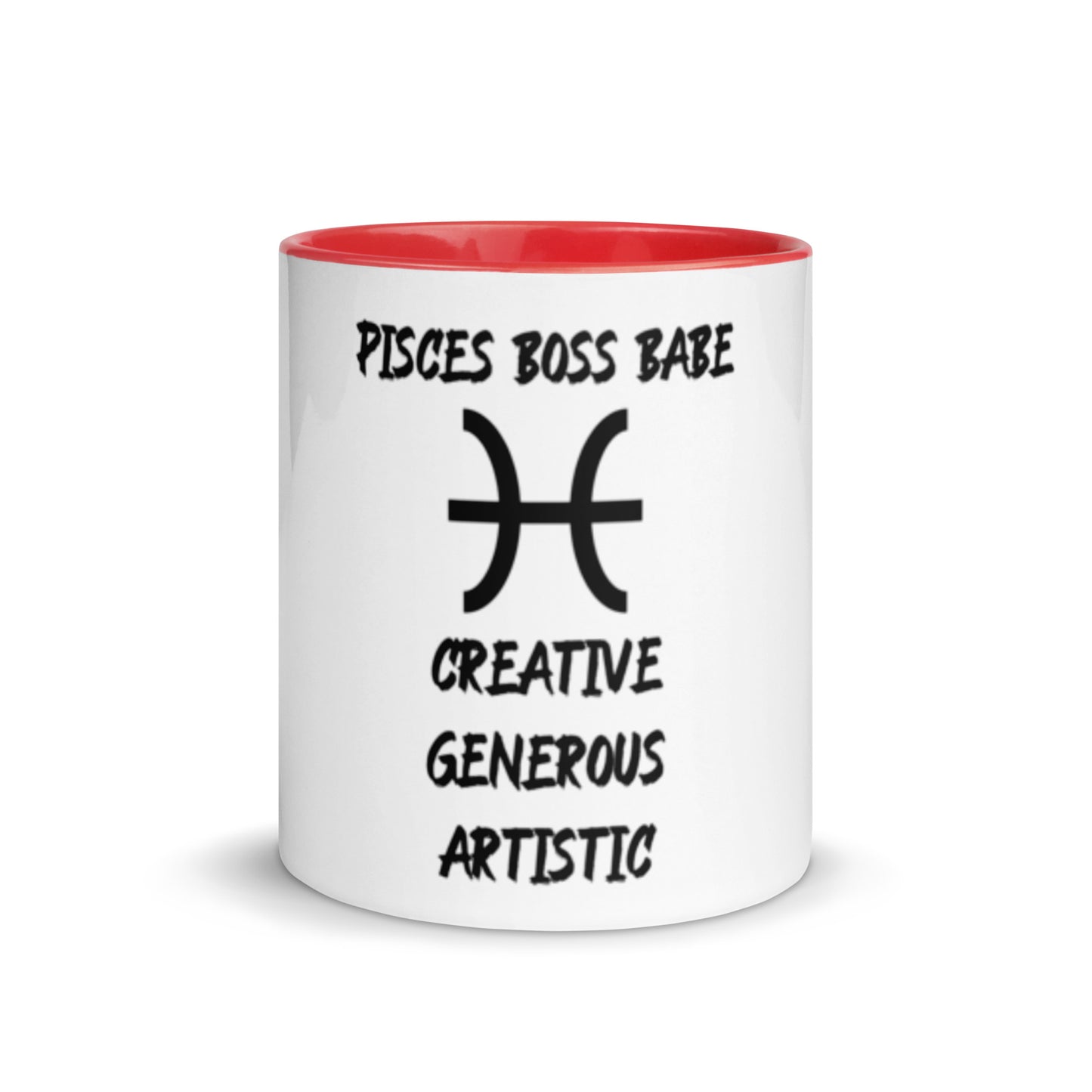 “Pisces Boss Babe” Mug With Color Inside