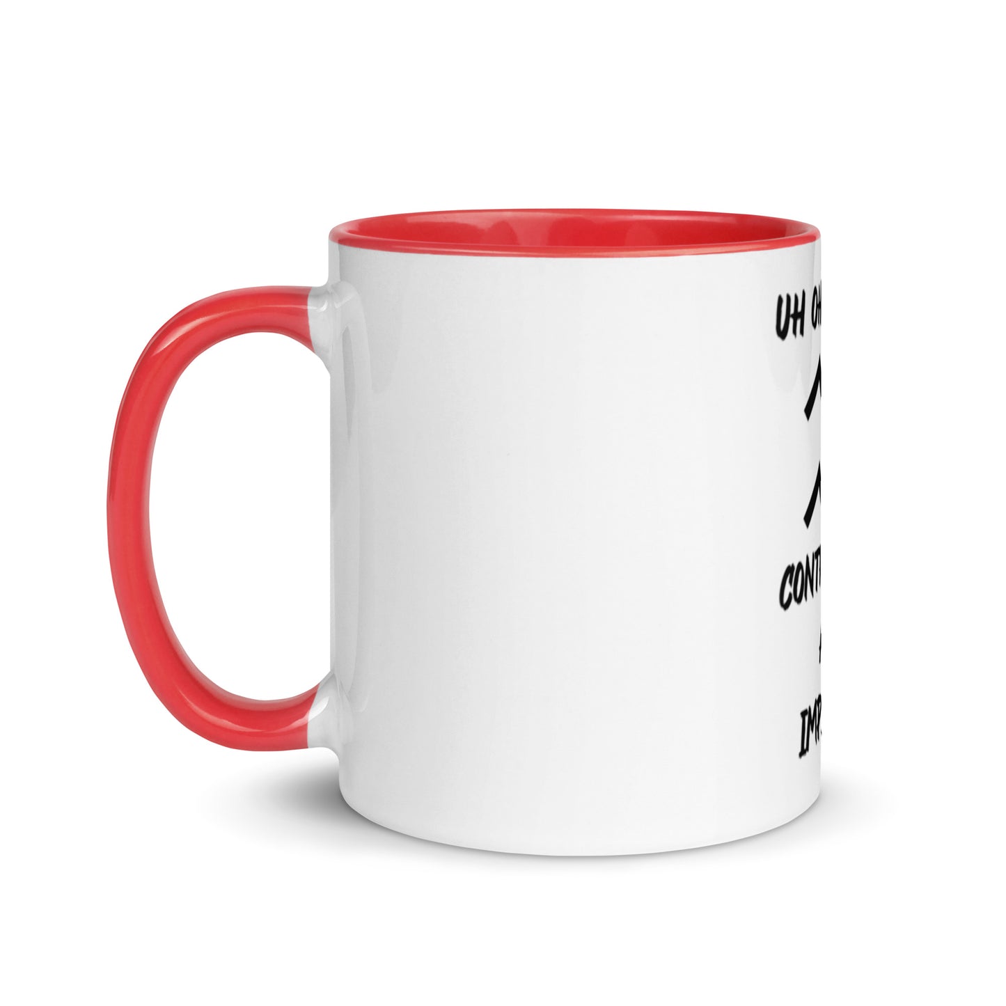 “Uh Oh, Aquarius” Mug With Color Inside