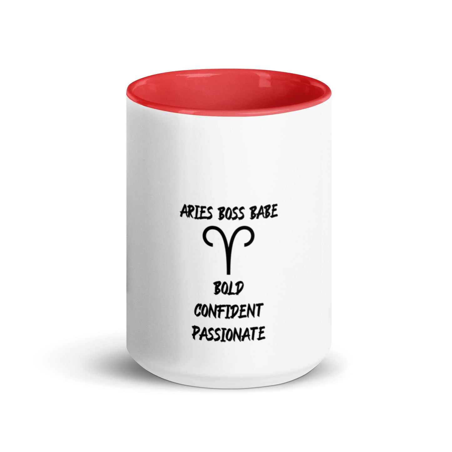 “Aries Boss Babe” Mug With Color Inside
