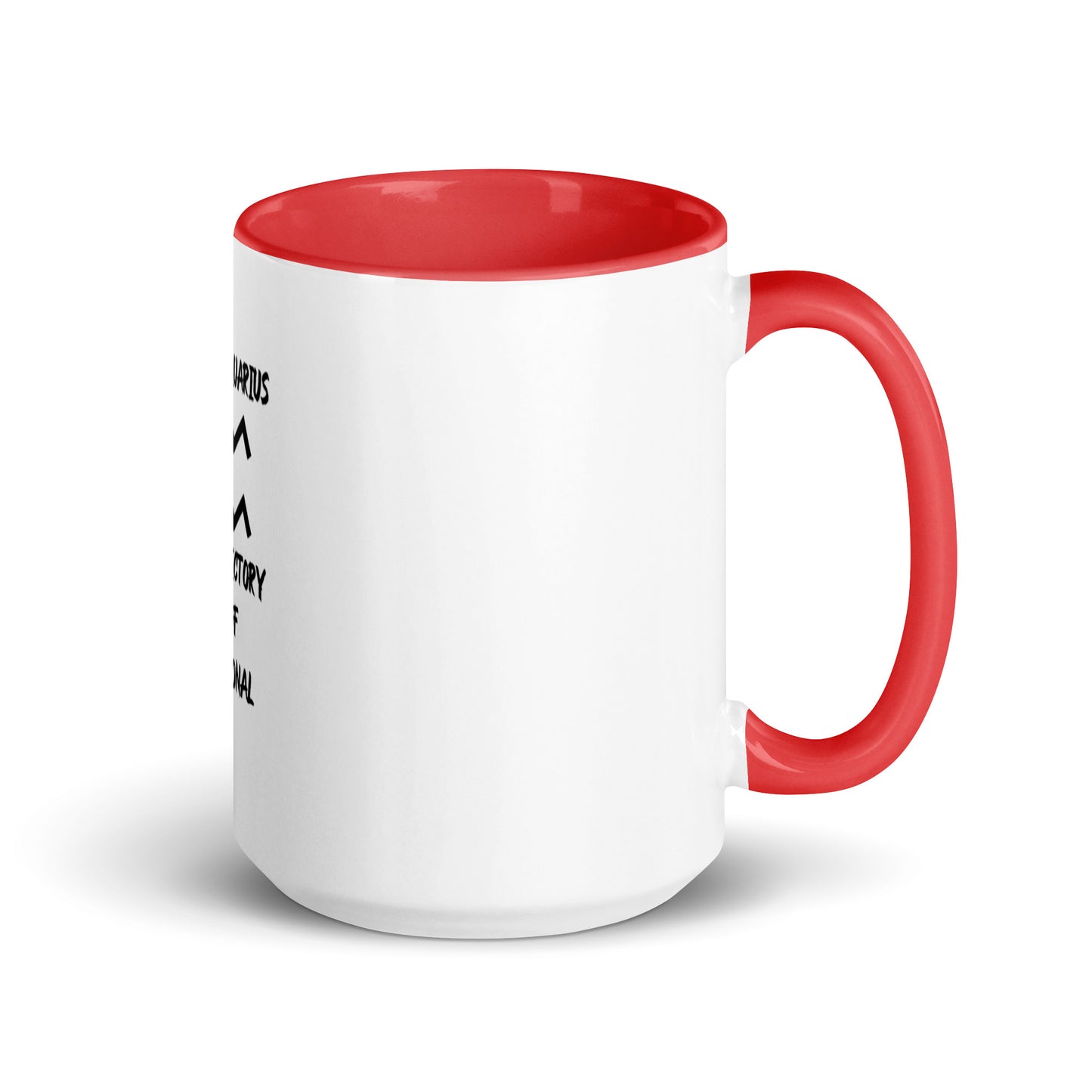 “Uh Oh, Aquarius” Mug With Color Inside