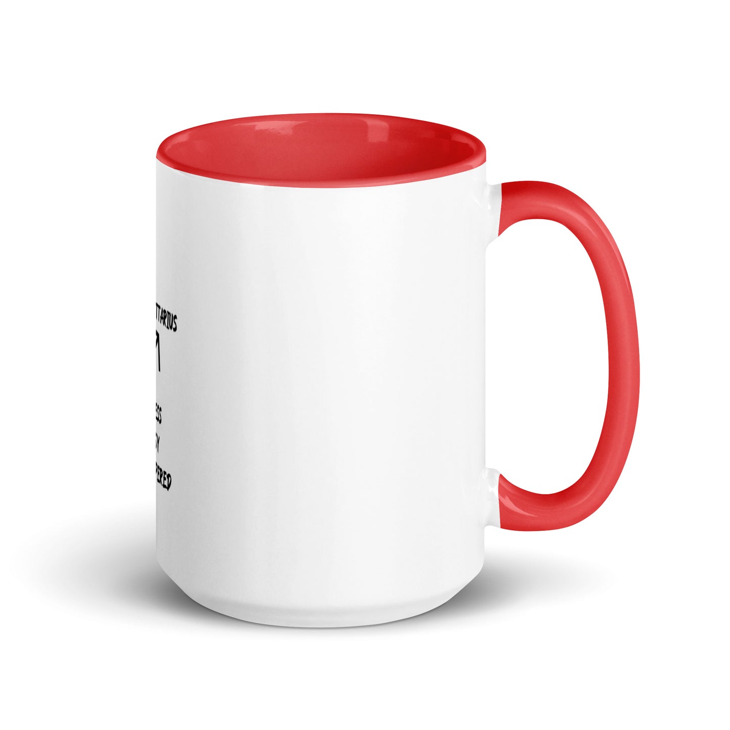 “Uh Oh, Sagittarius” Mug With Color Inside