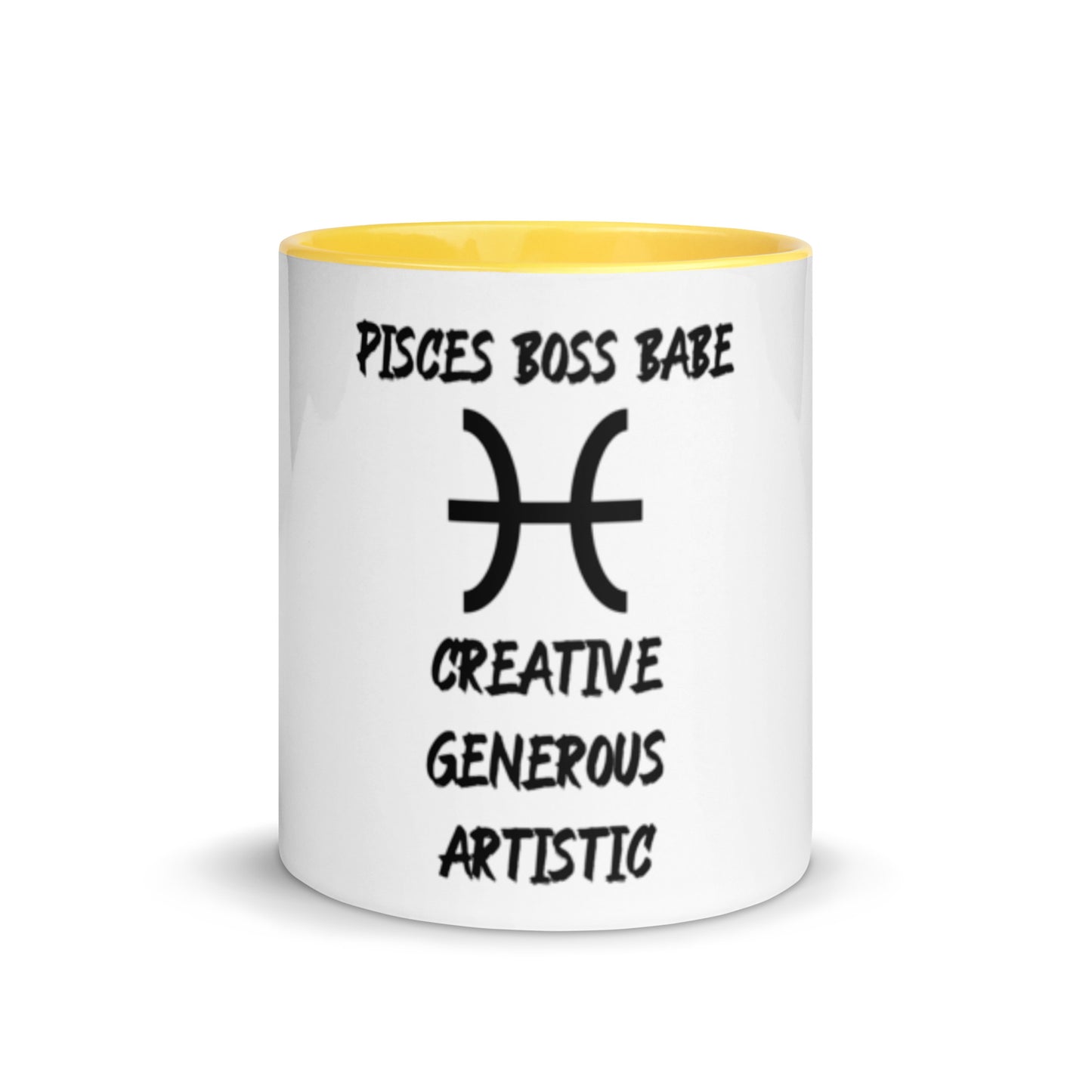“Pisces Boss Babe” Mug With Color Inside