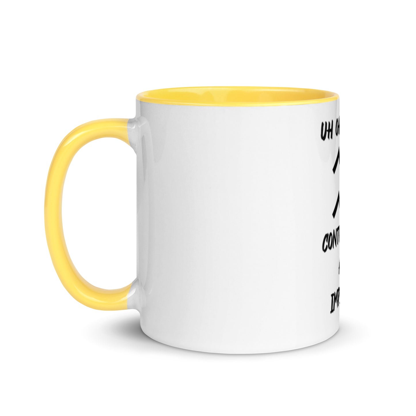 “Uh Oh, Aquarius” Mug With Color Inside