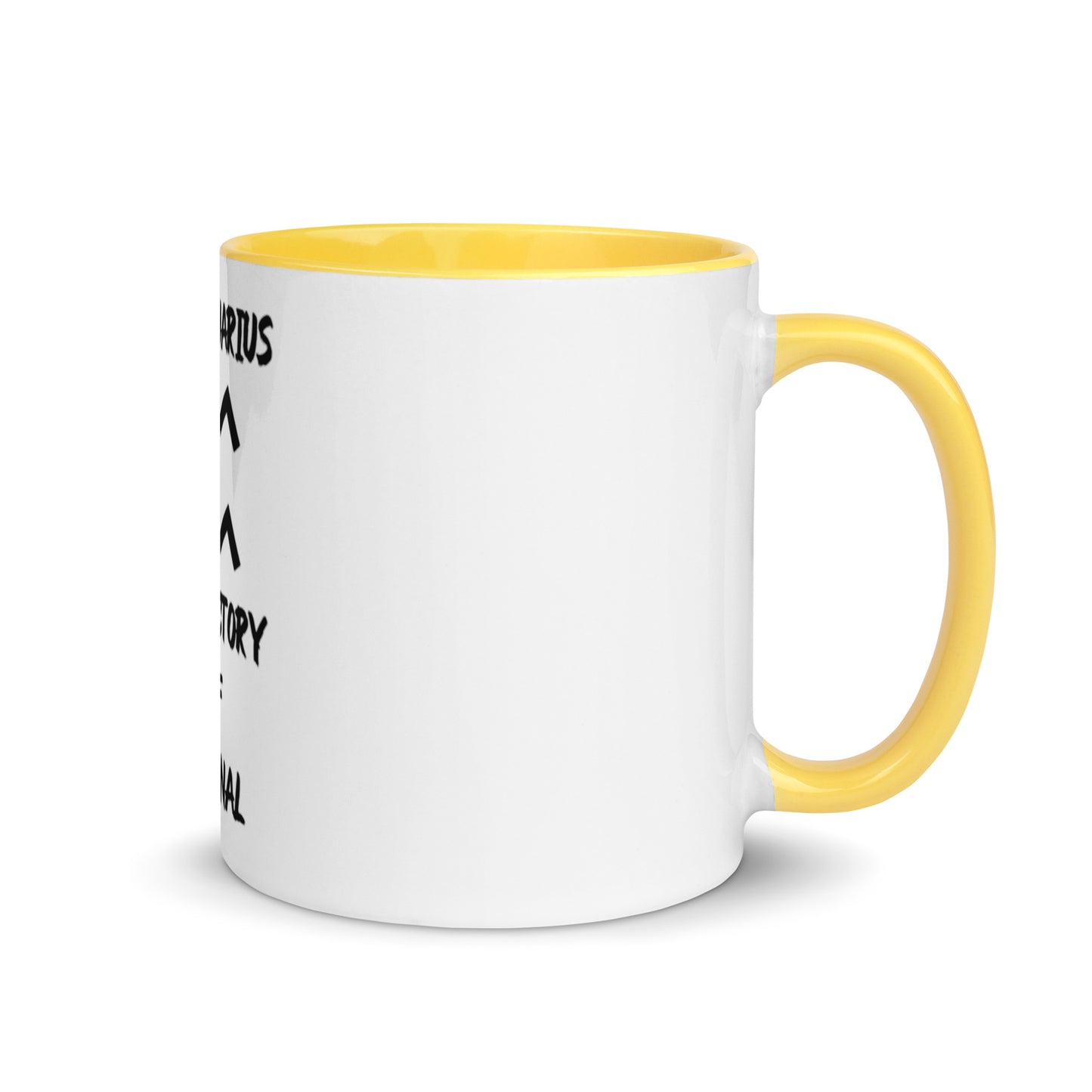 “Uh Oh, Aquarius” Mug With Color Inside