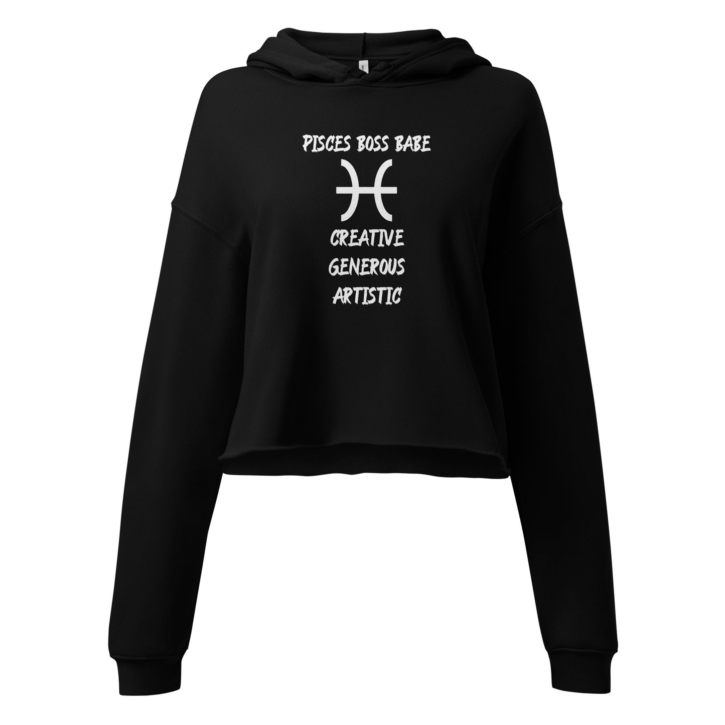 “Pisces Boss Babe” Women’s Crop Hoodie