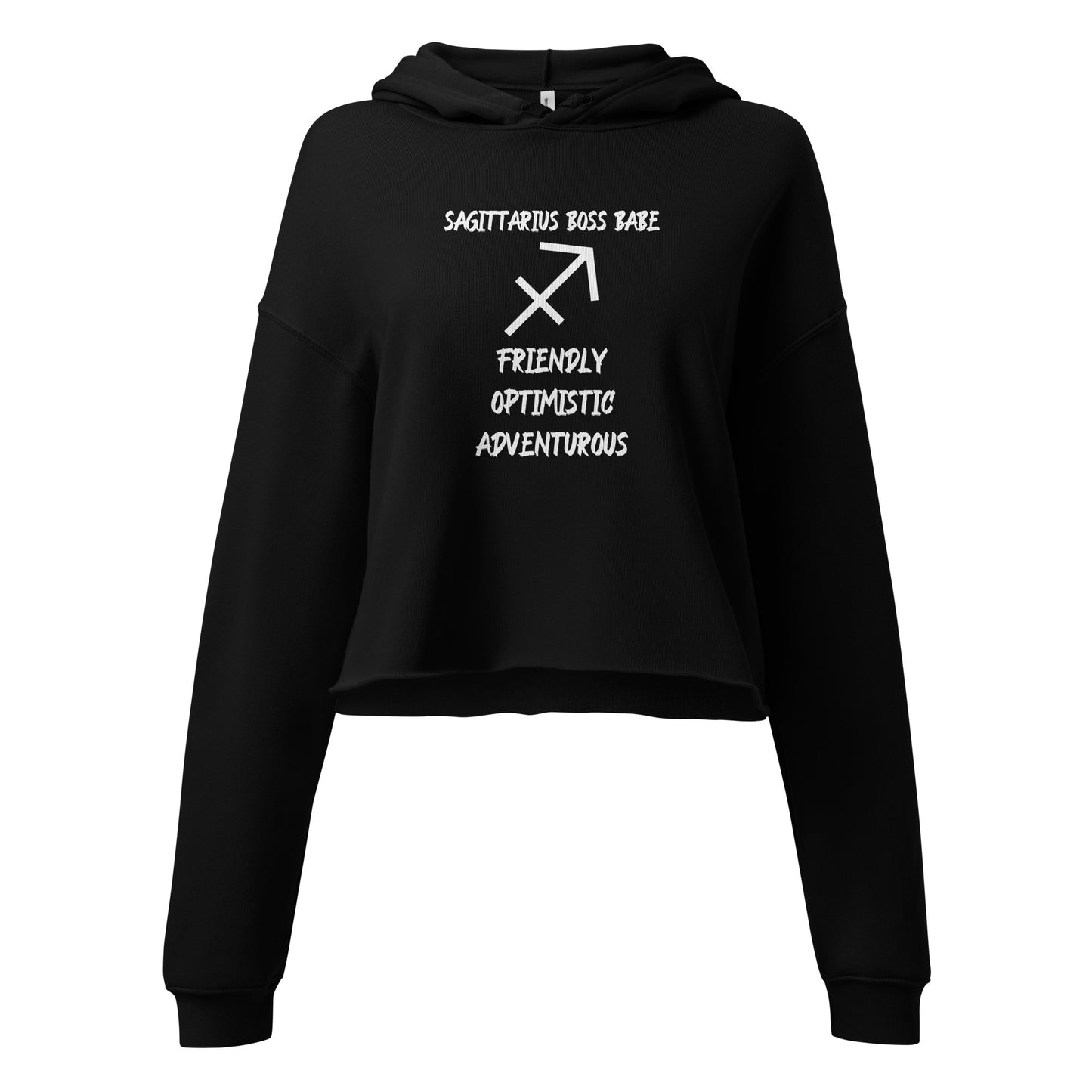 “Sagittarius Boss Babe” Women’s Crop Hoodie