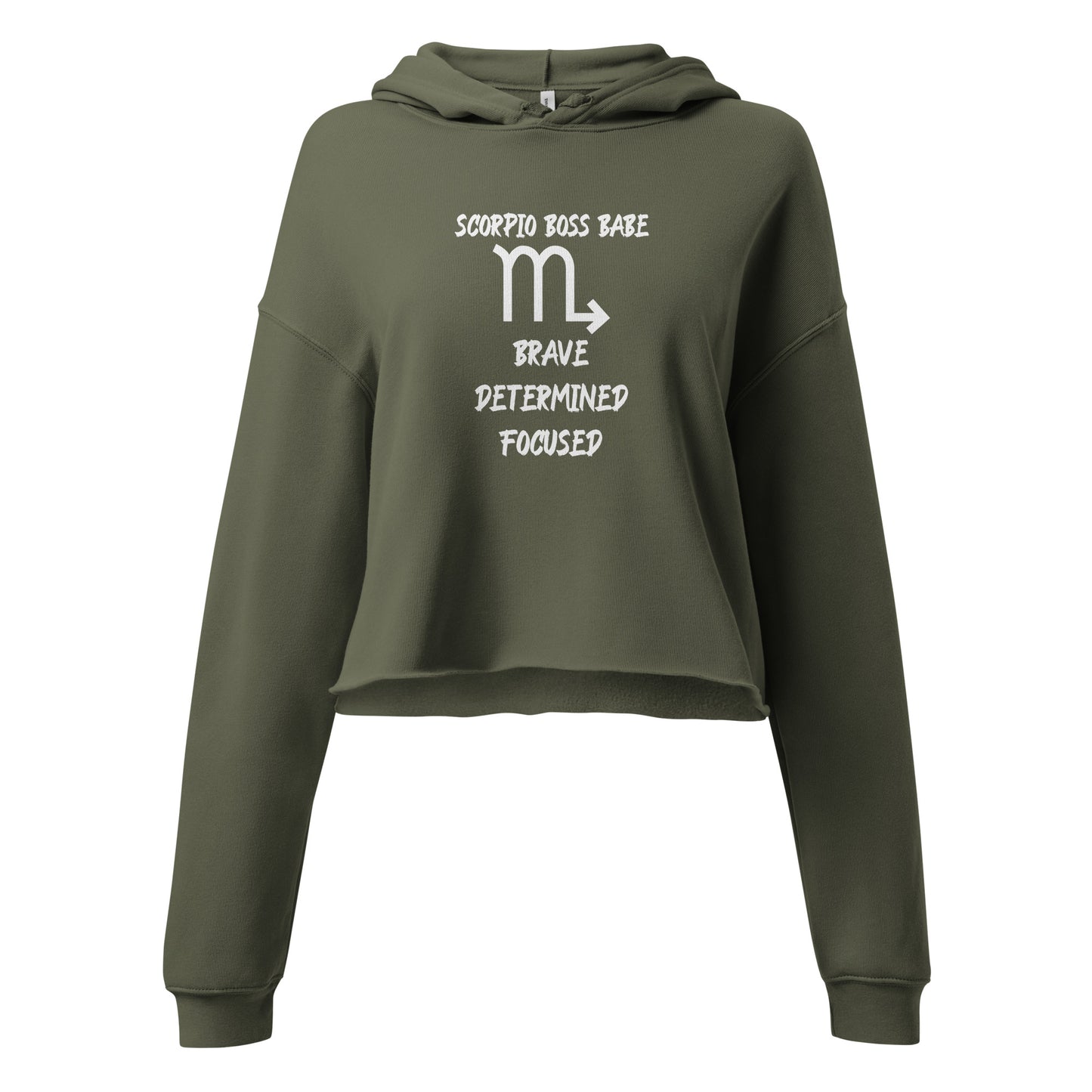 “Scorpio Boss Babe” Women’s Crop Hoodie