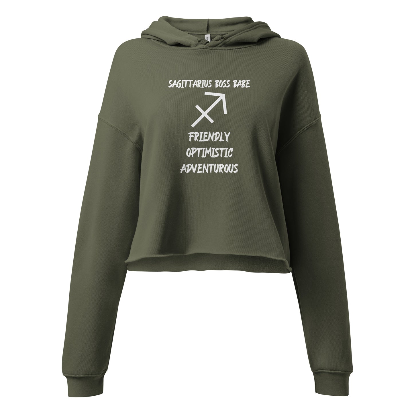 “Sagittarius Boss Babe” Women’s Crop Hoodie