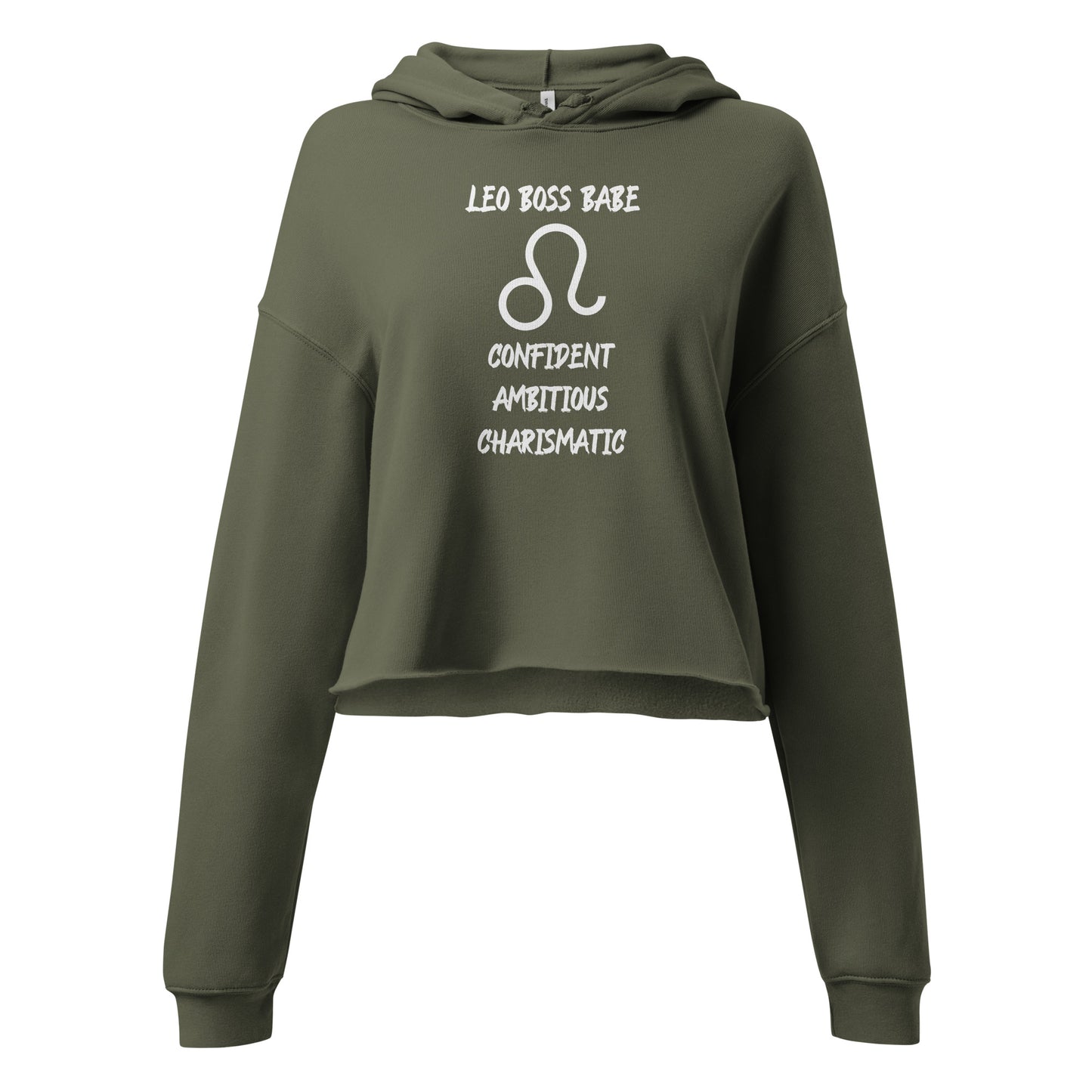 “Leo Boss Babe” Women’s Crop Hoodie