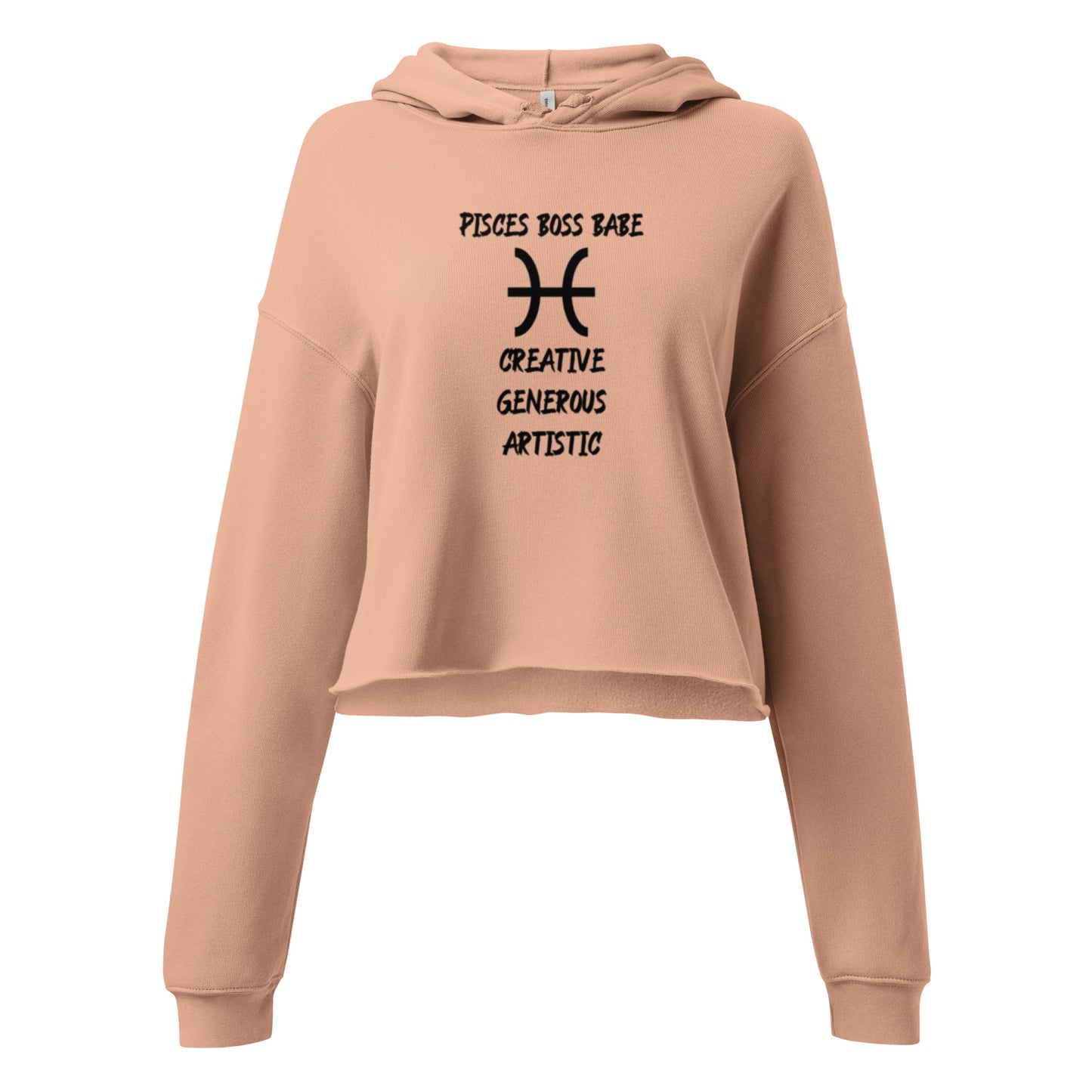 “Pisces Boss Babe” Women’s Crop Hoodie