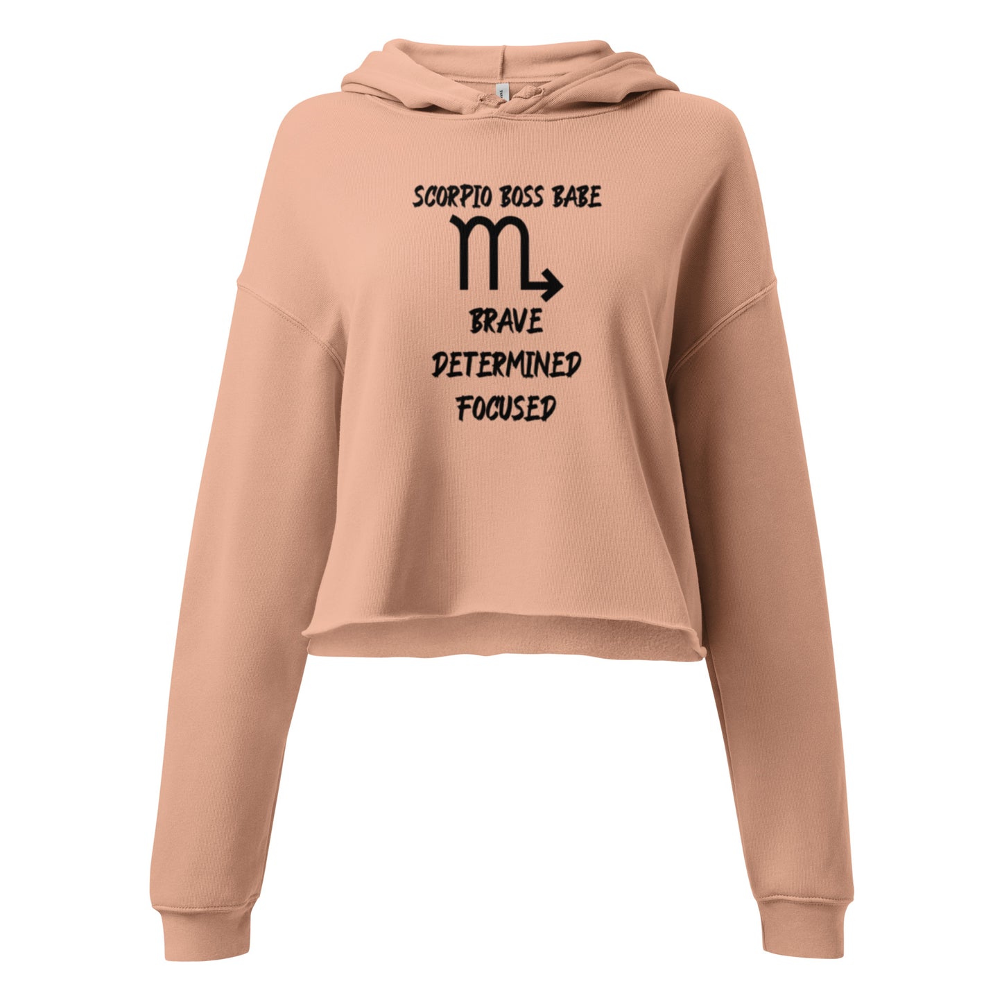 “Scorpio Boss Babe” Women’s Crop Hoodie