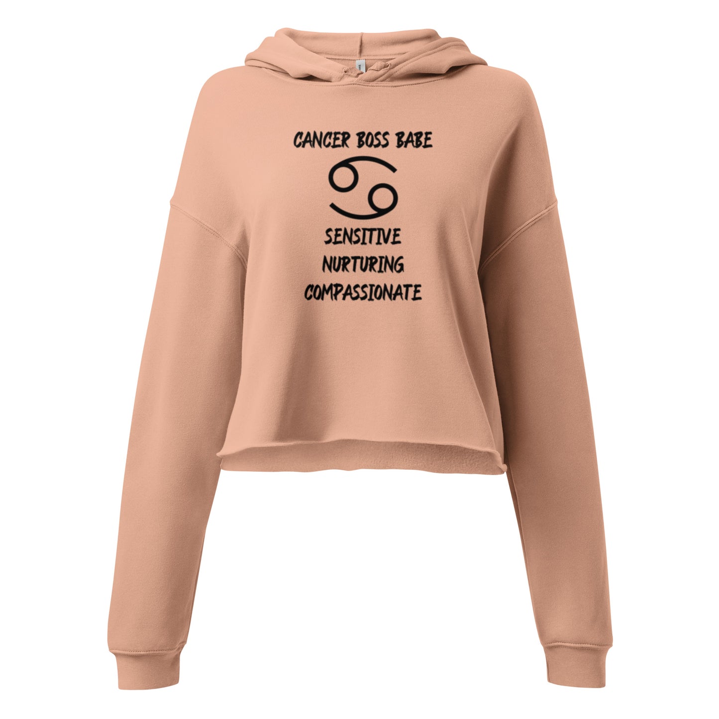 “Cancer Boss Babe” Women’s Crop Hoodie