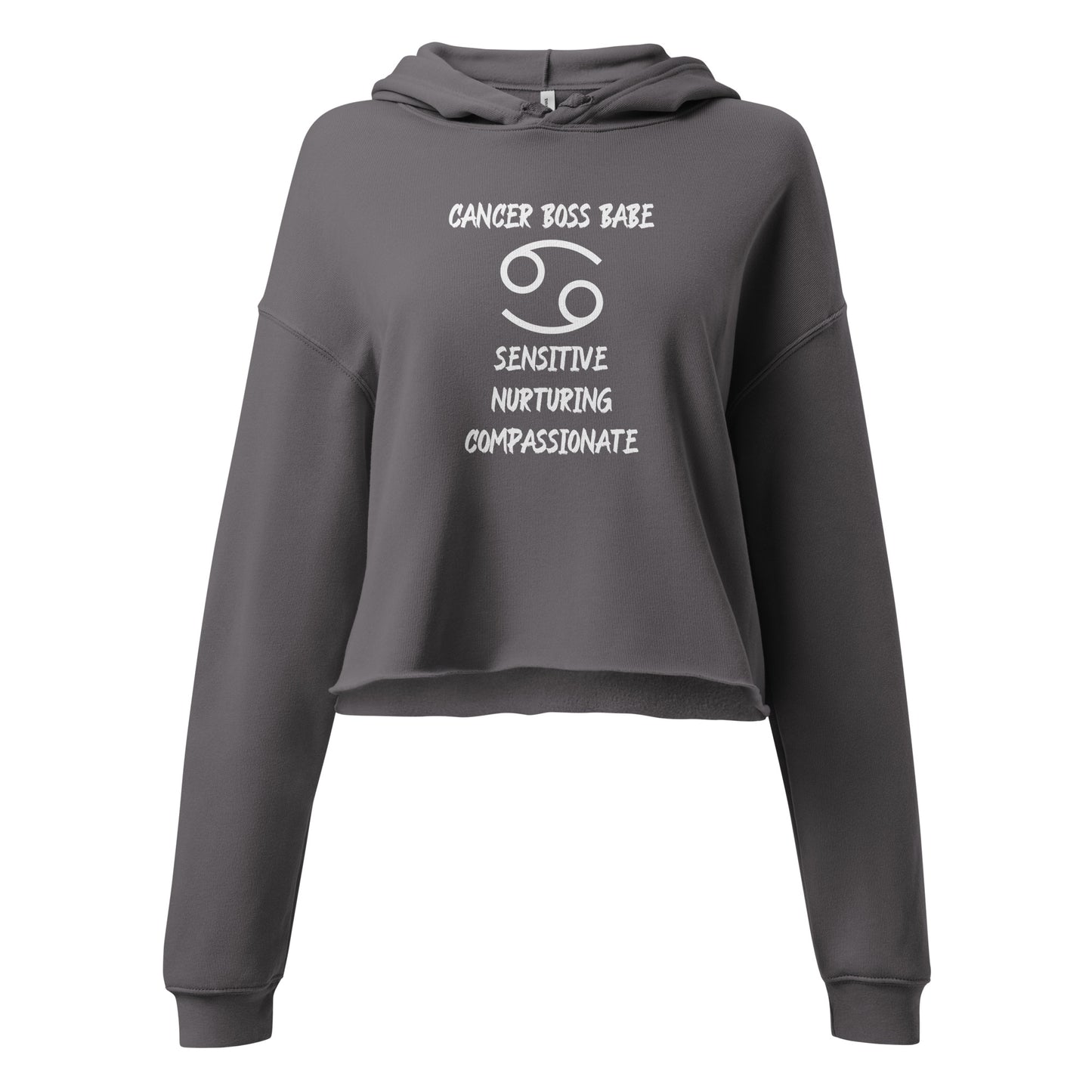 “Cancer Boss Babe” Women’s Crop Hoodie