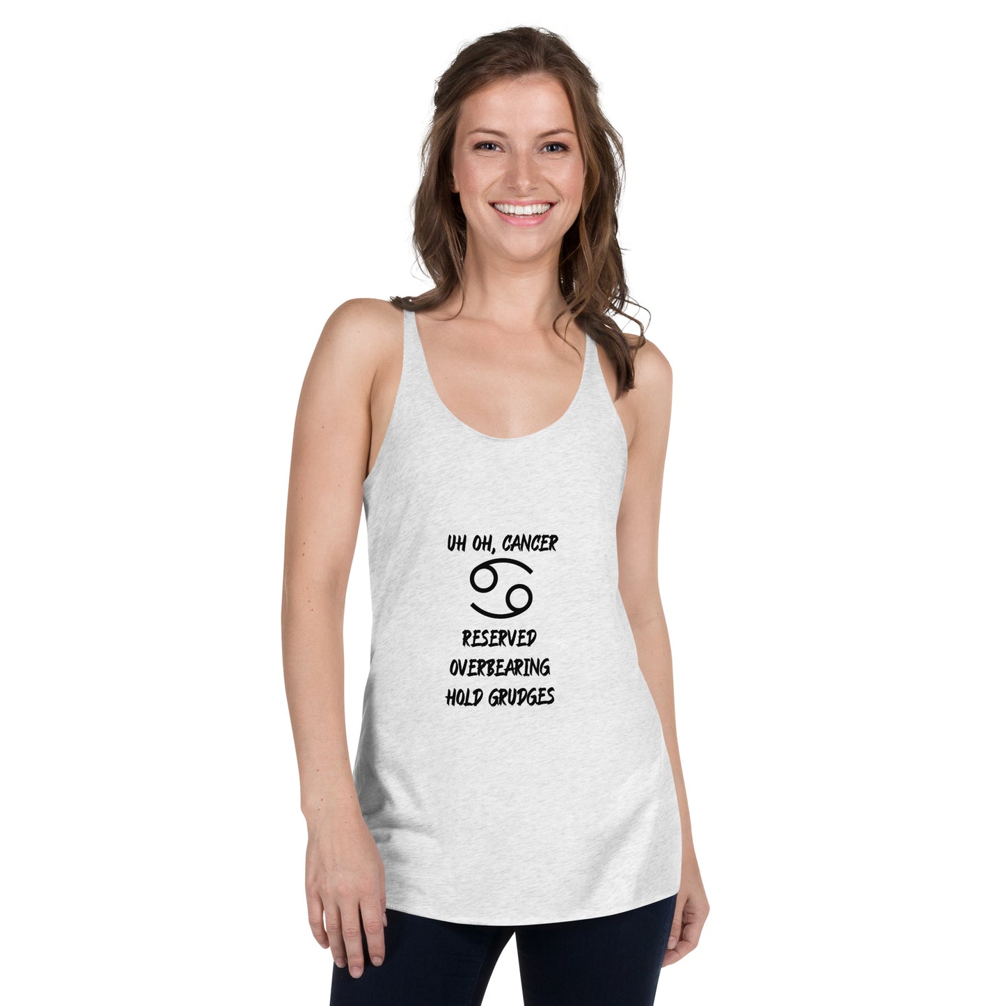 “Uh Oh, Cancer” Women's Racerback Tank
