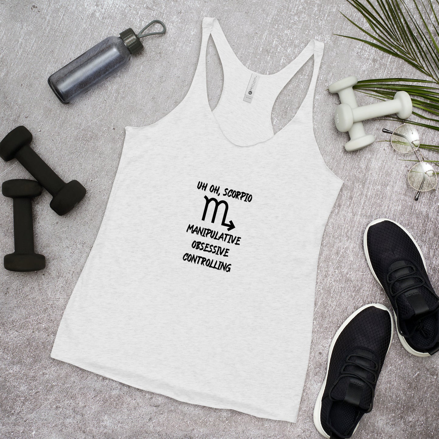 “Uh Oh, Scorpio” Women's Racerback Tank