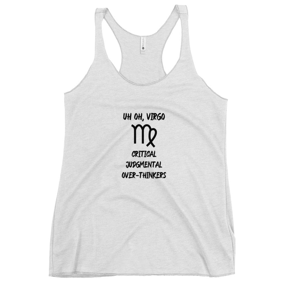“Uh Oh, Virgo” Women's Racerback Tank
