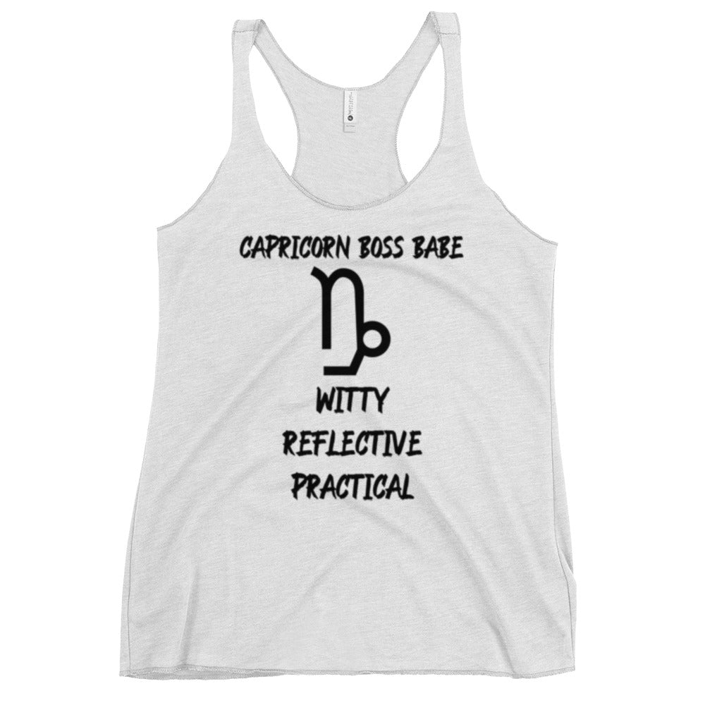 “Capricorn Boss Babe” Women's Racerback Tank