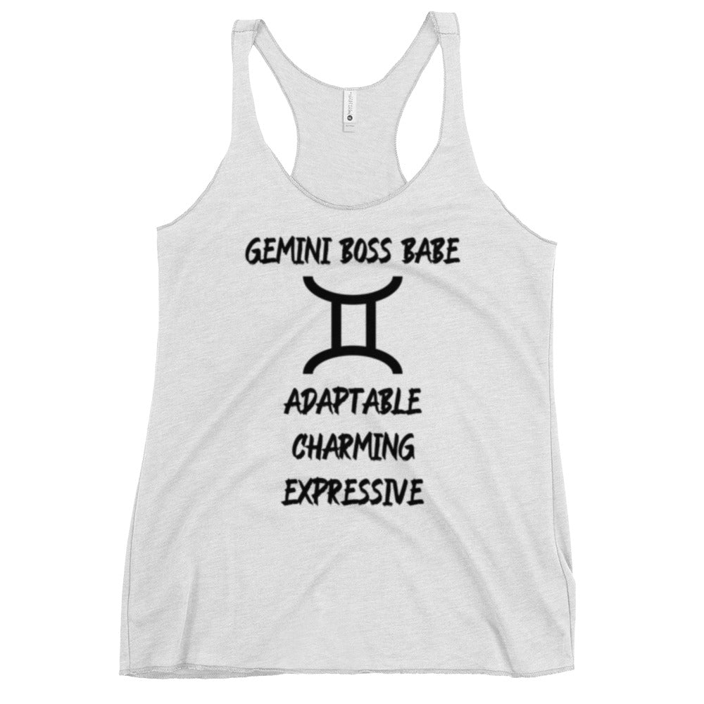 “Gemini Boss Babe” Women's Racerback Tank