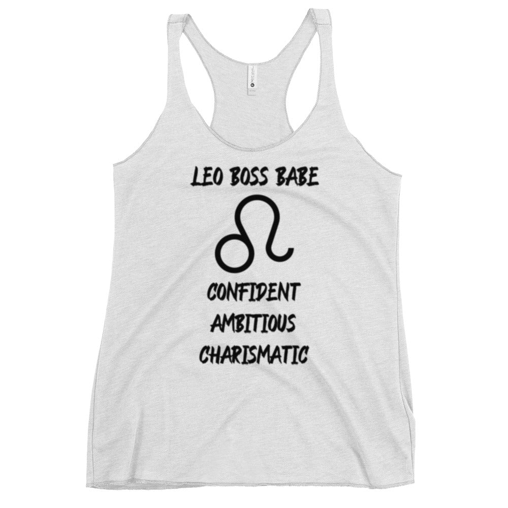 “Leo Boss Babe” Women's Racerback Tank